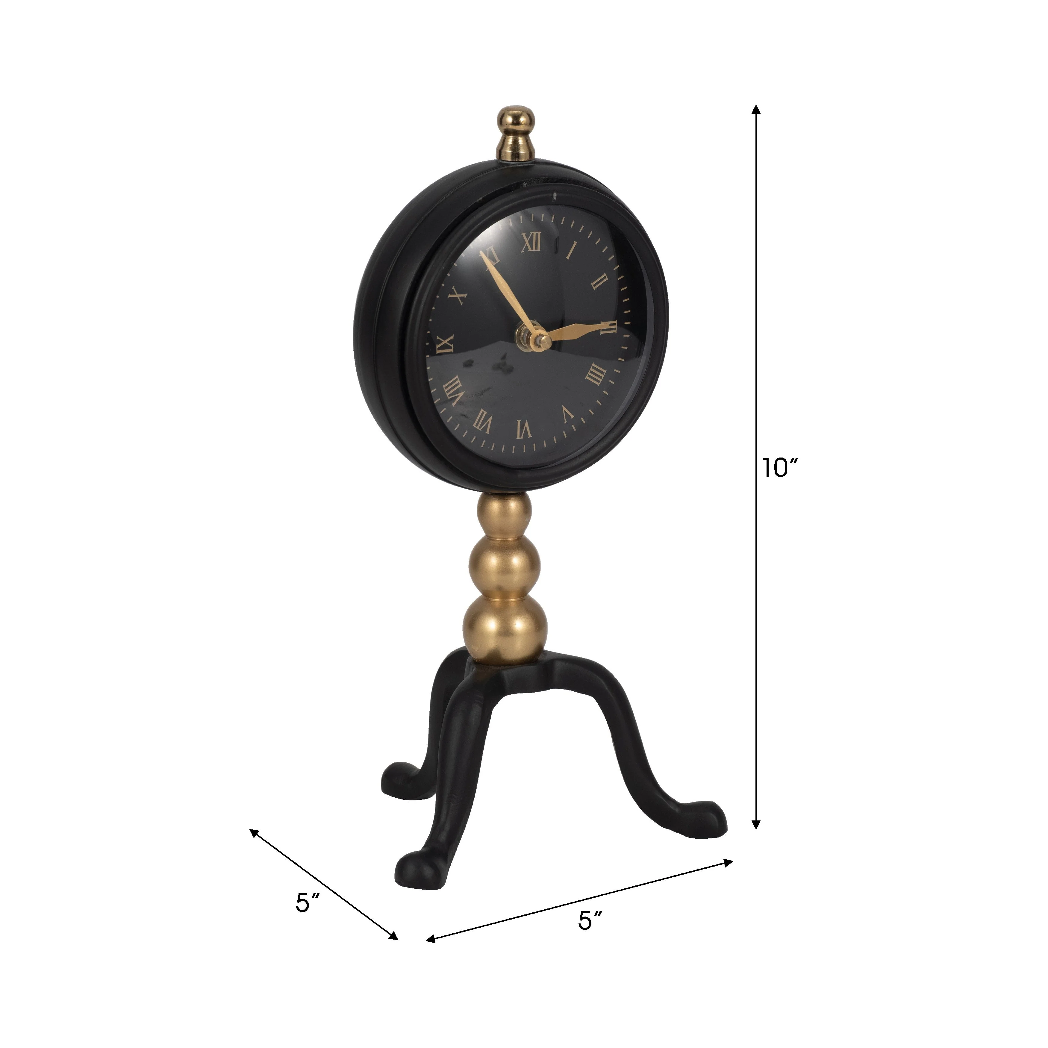10" Addison Gold And Black Desk Clock - Image 8