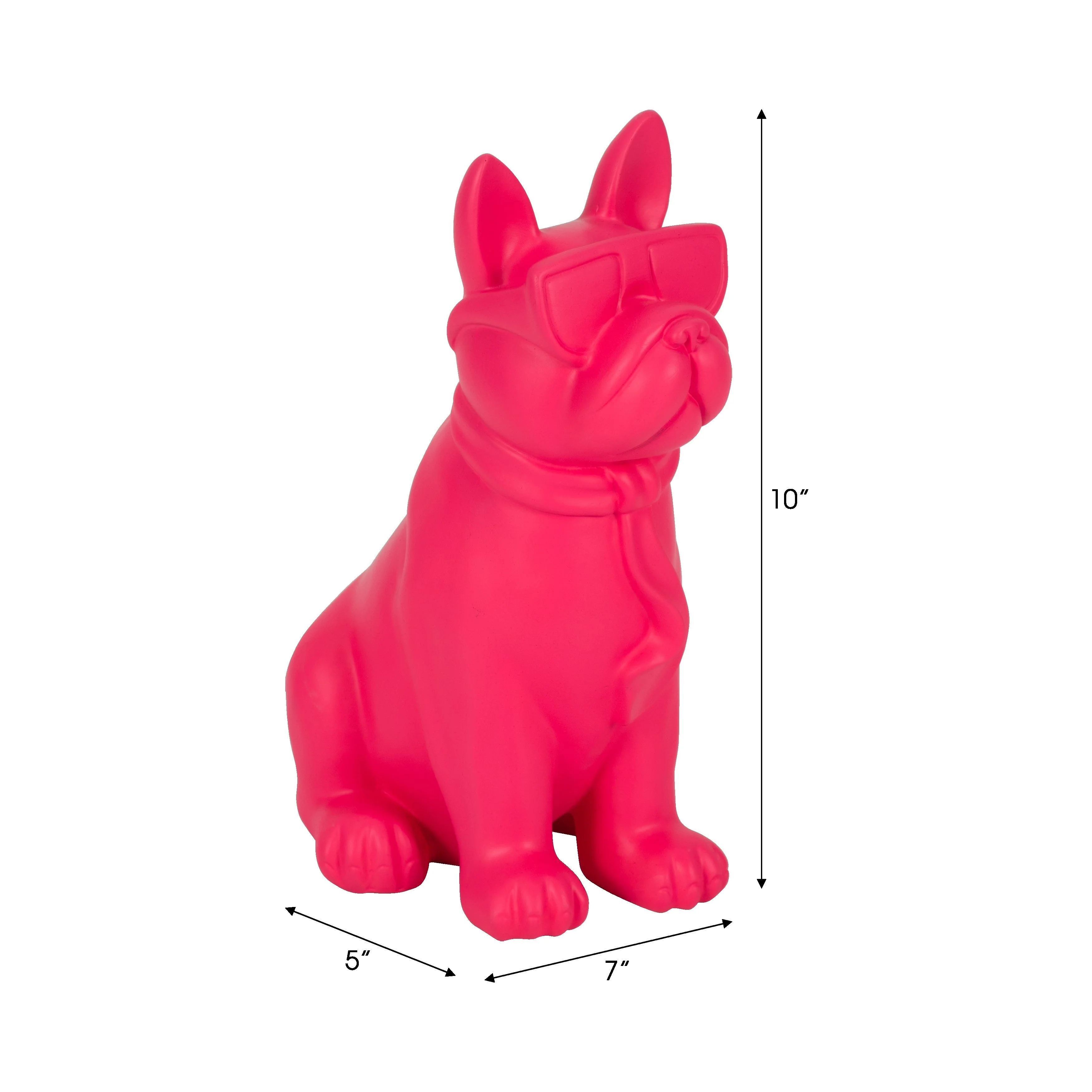 10" Cool Shades Boston Terrier, Pink - Image 18