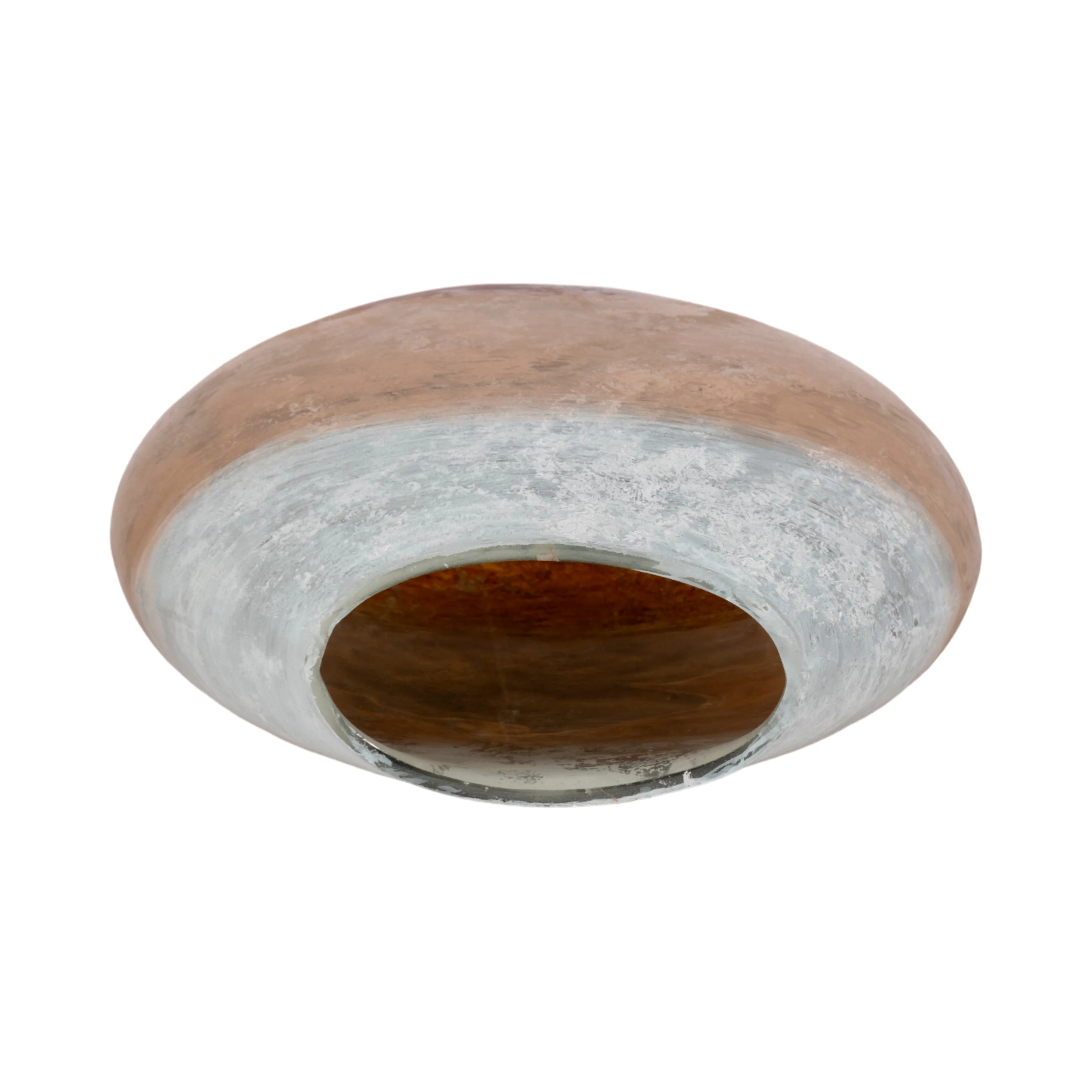 10" Gold Ombre Round Vase, White/gold - Image 15