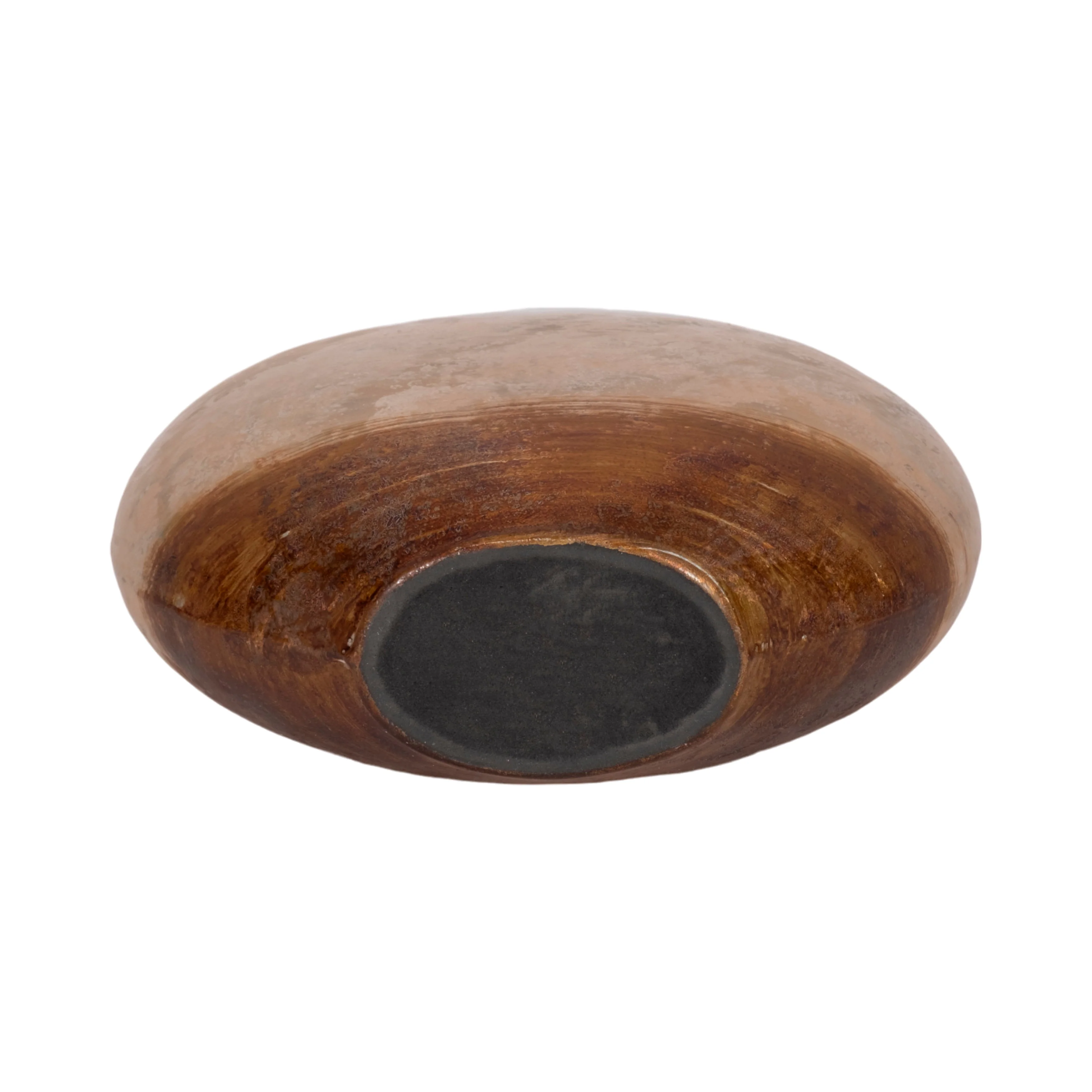 10" Gold Ombre Round Vase, White/gold - Image 16