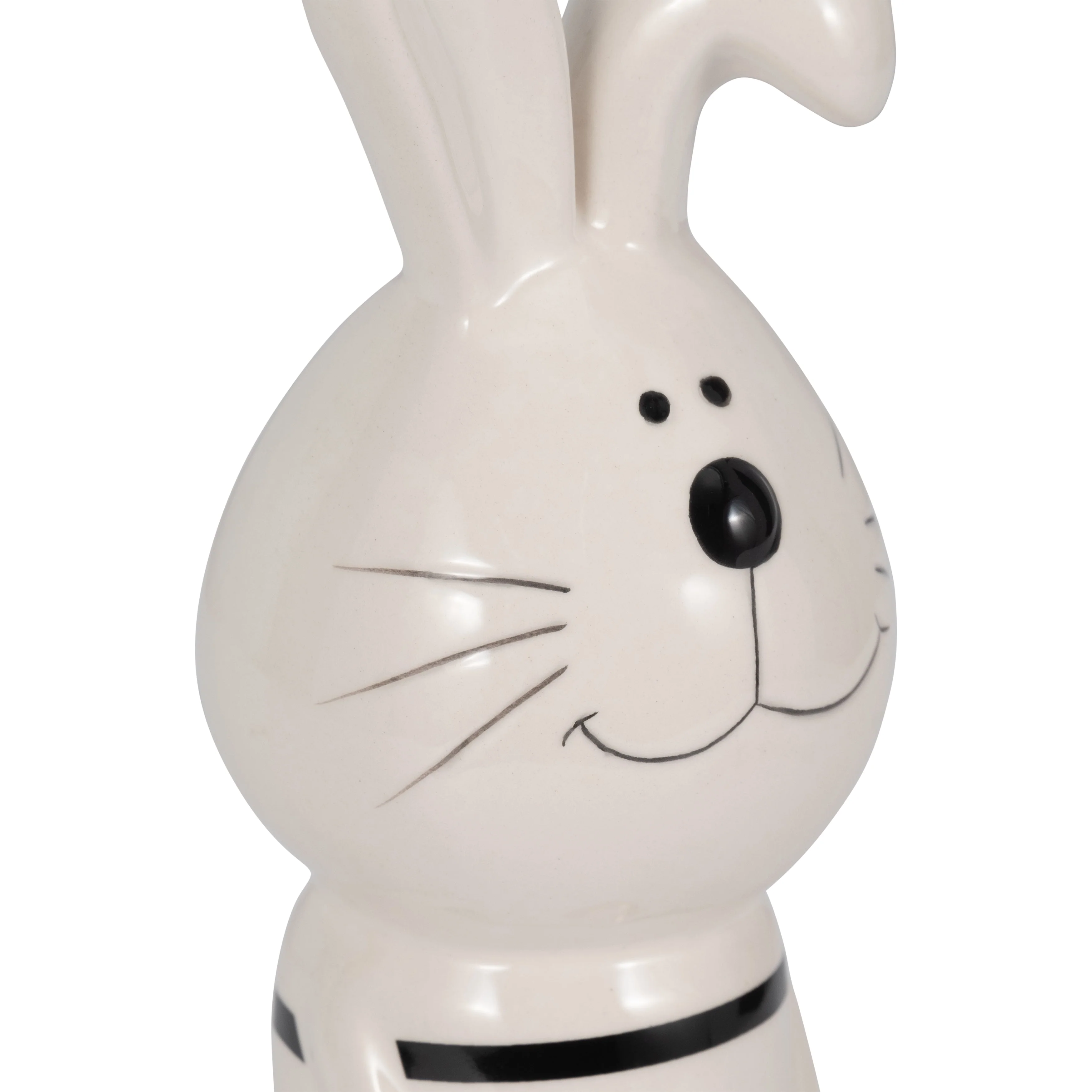 10" Lines Bunny With Gold Heart, White/black - Image 16