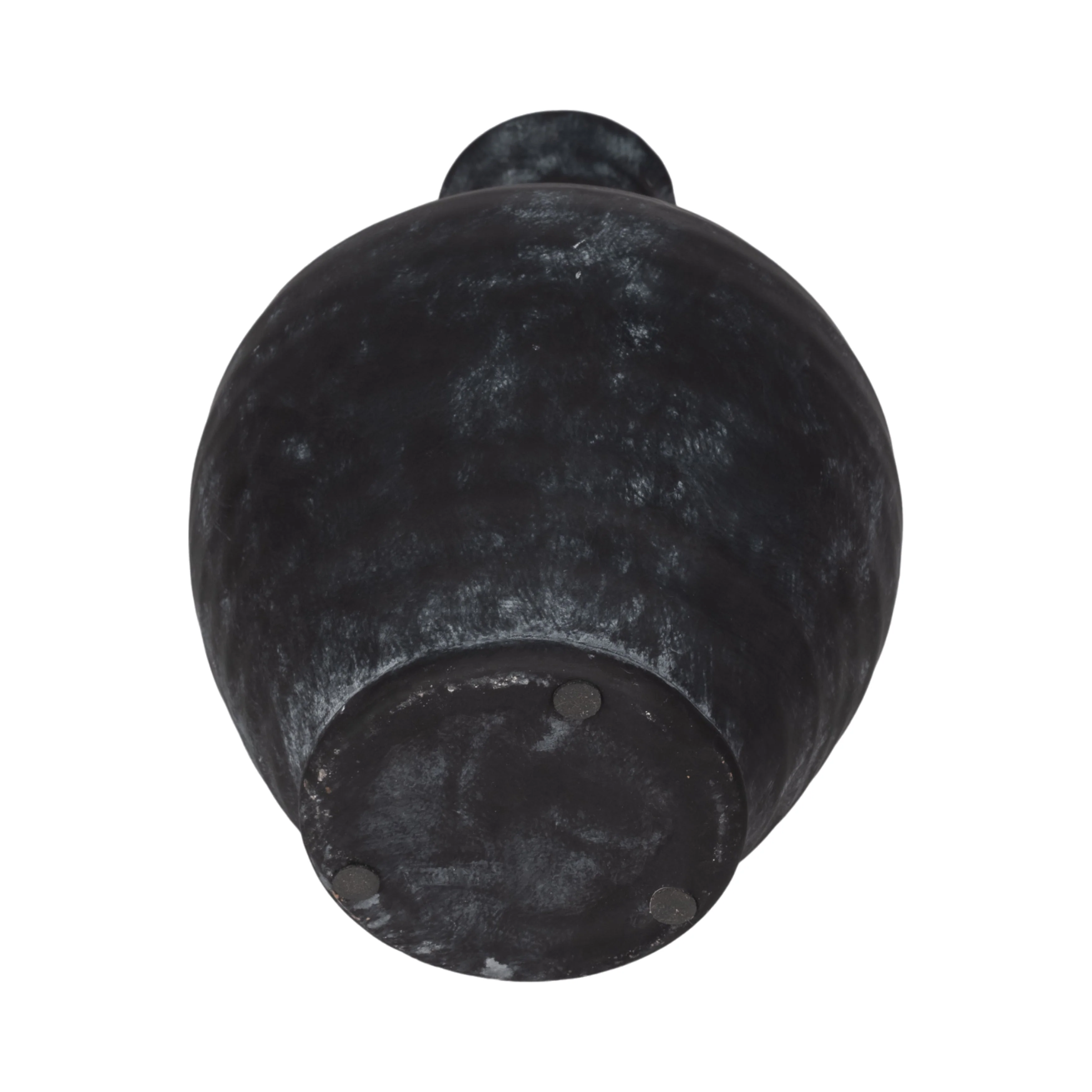 10" Weathered Terracotta Jug With Handle, Black - Image 7