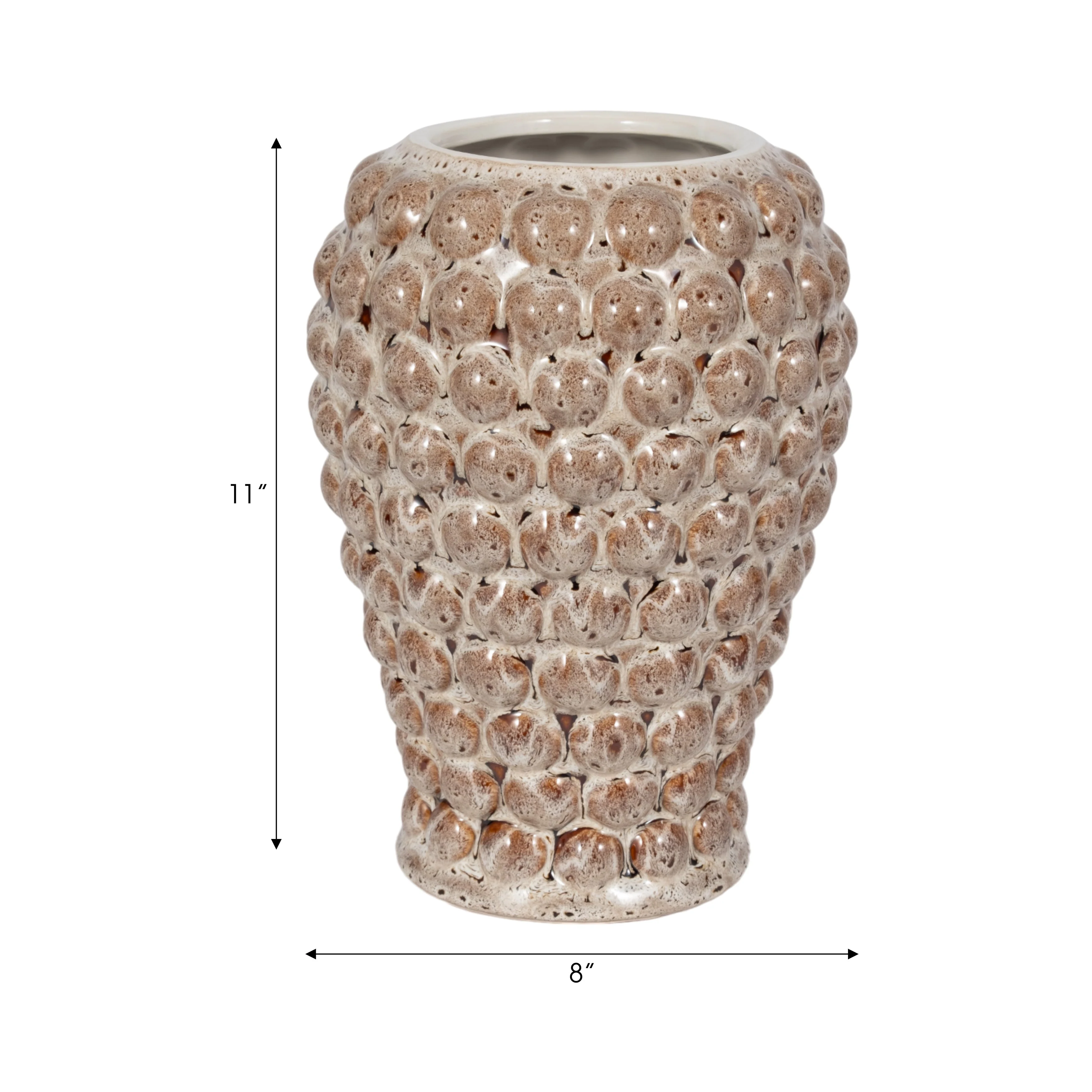 11" Atakora Small Vase, Bronze - Image 7