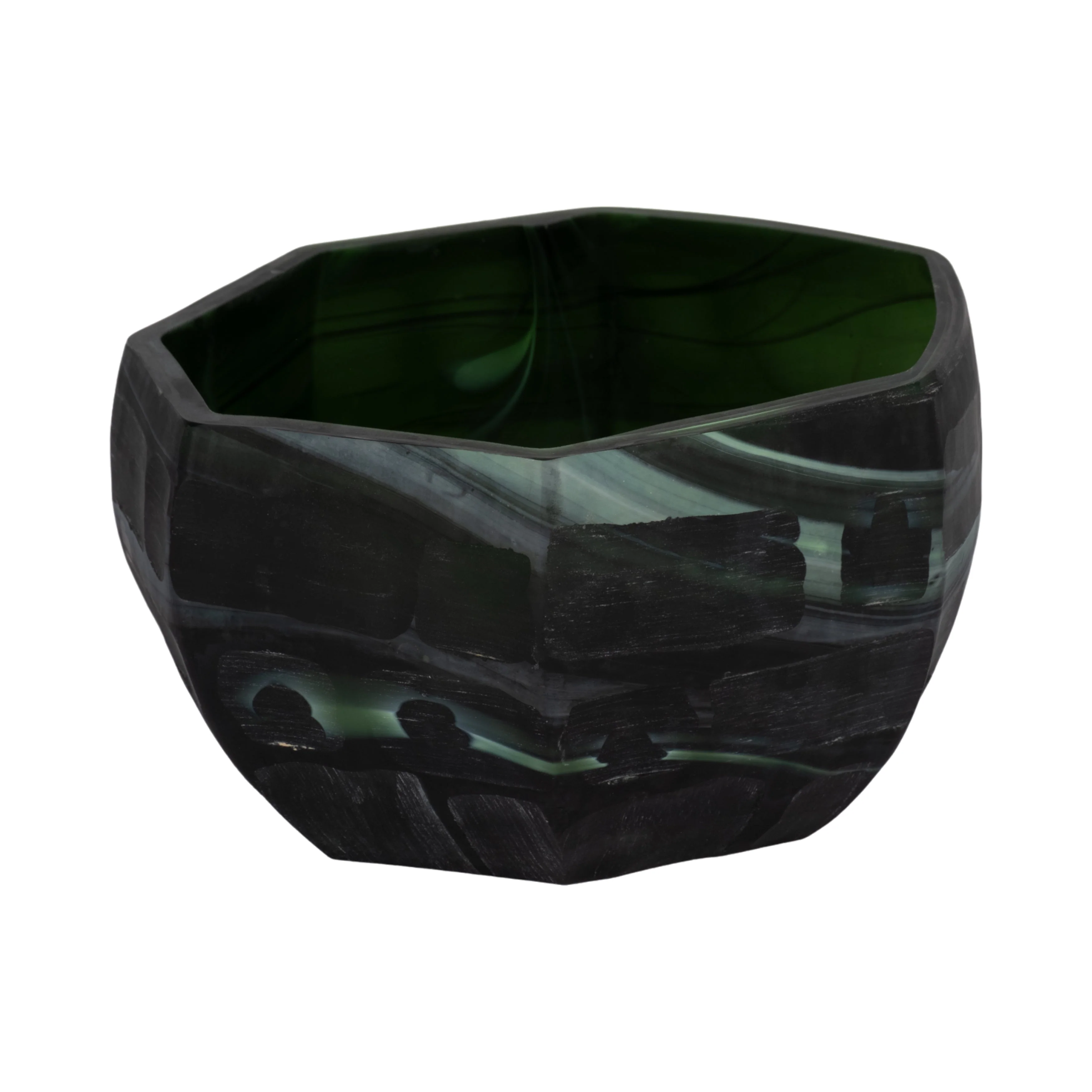 11" Savu Small Green Glass Bowl - Image 11