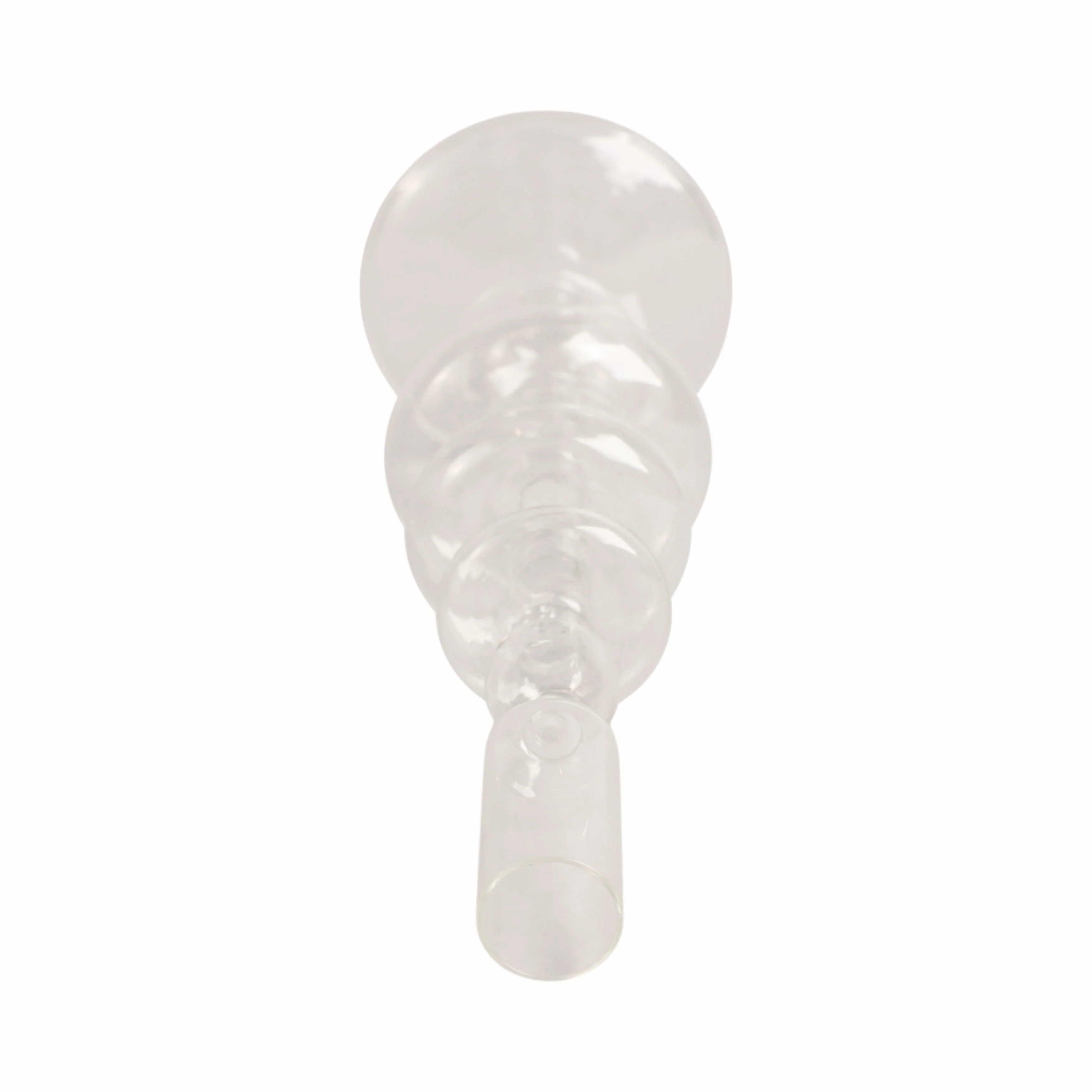 11" Vintage Glass Taper Candle Holder, Clear - Image 5