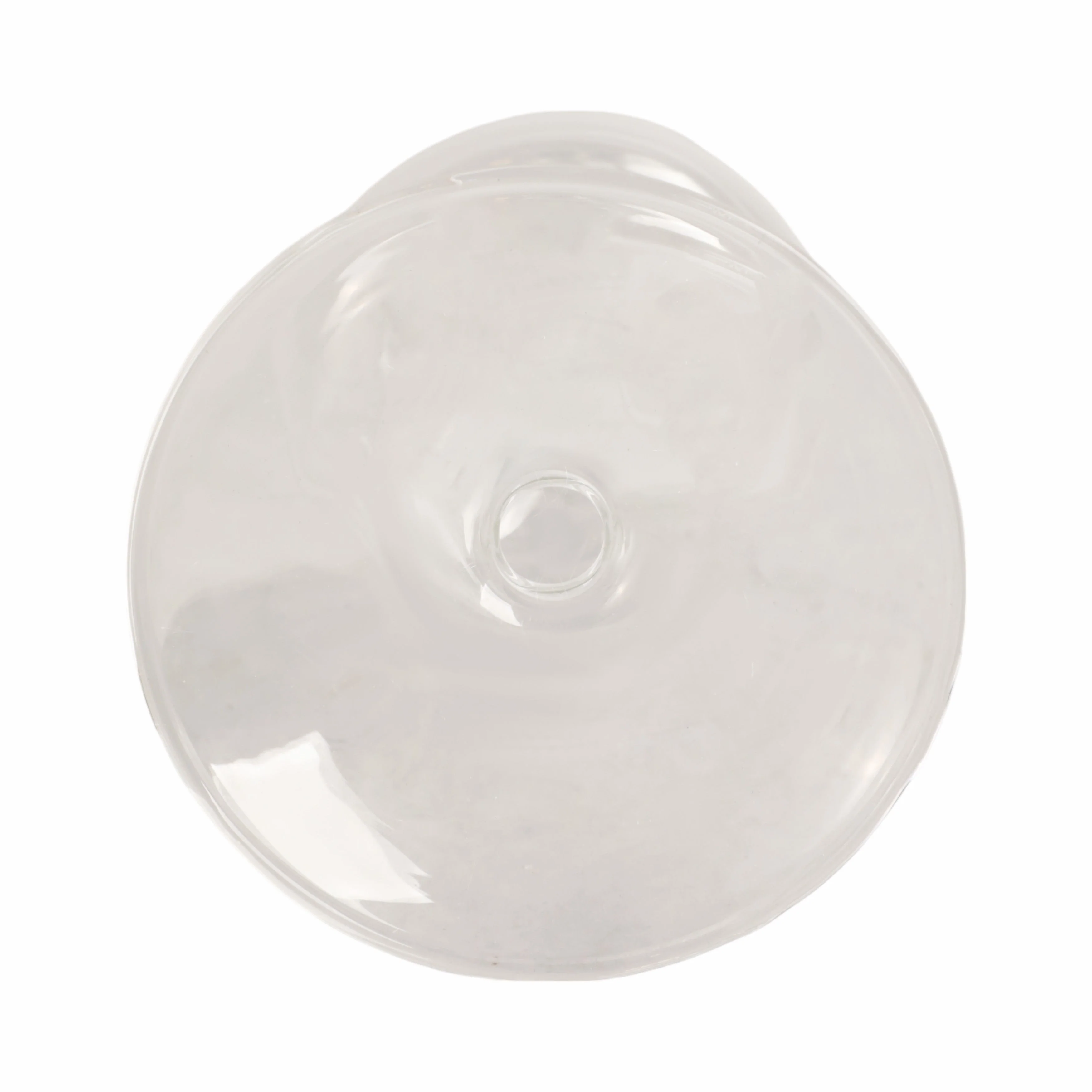 11" Vintage Glass Taper Candle Holder, Clear - Image 6