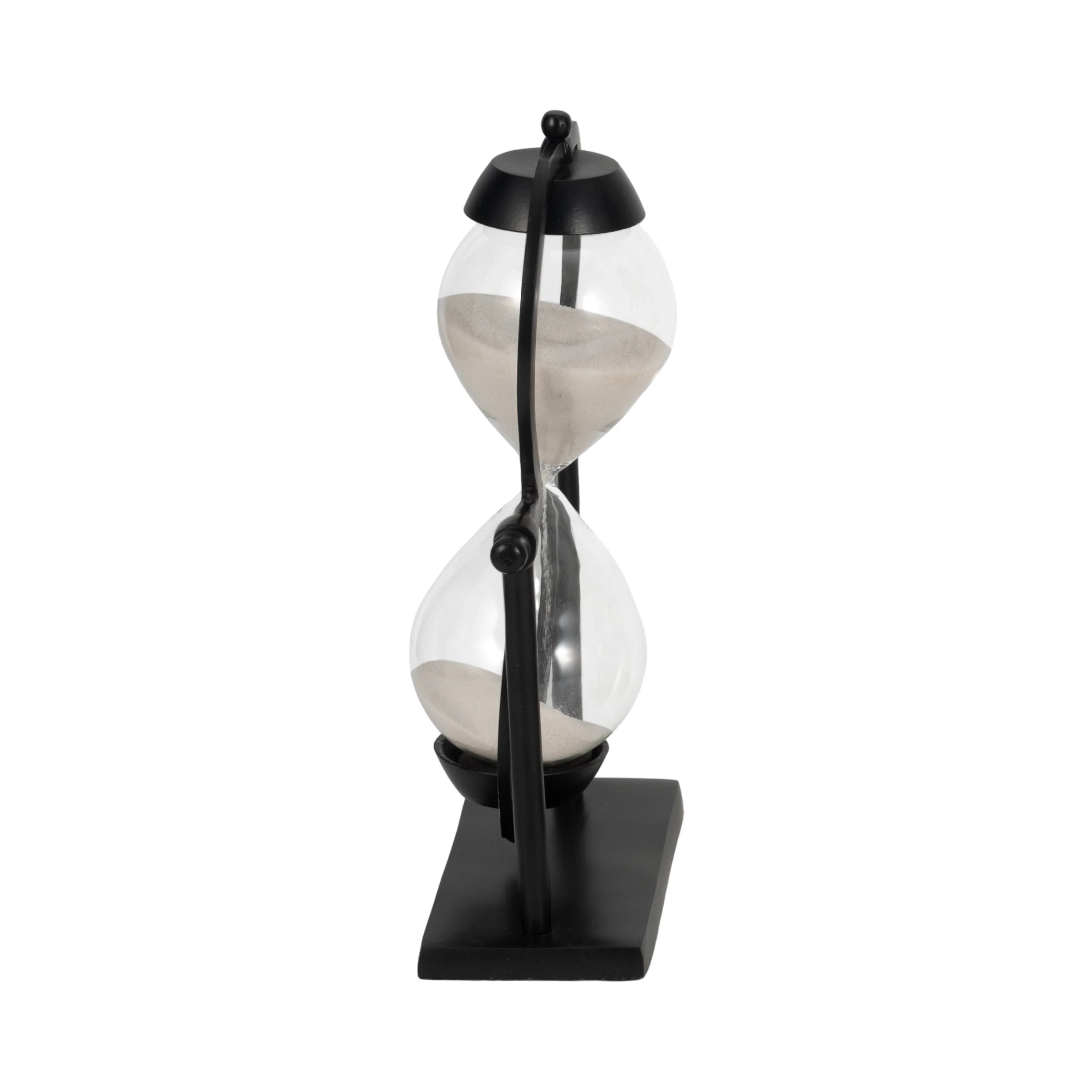 11"h Black Metal Sandtimer - Image 4