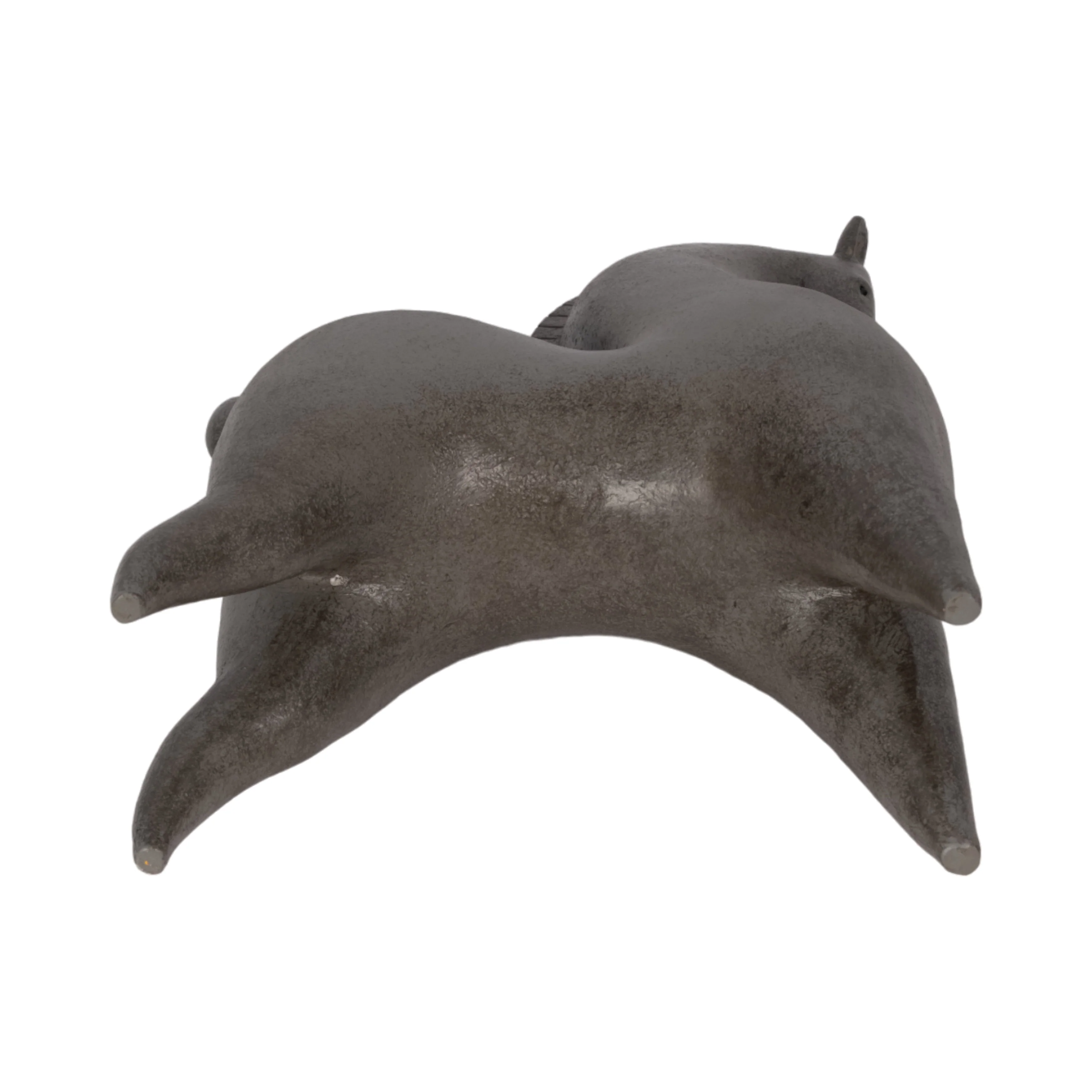 12" Curved Horse, Grey - Image 13