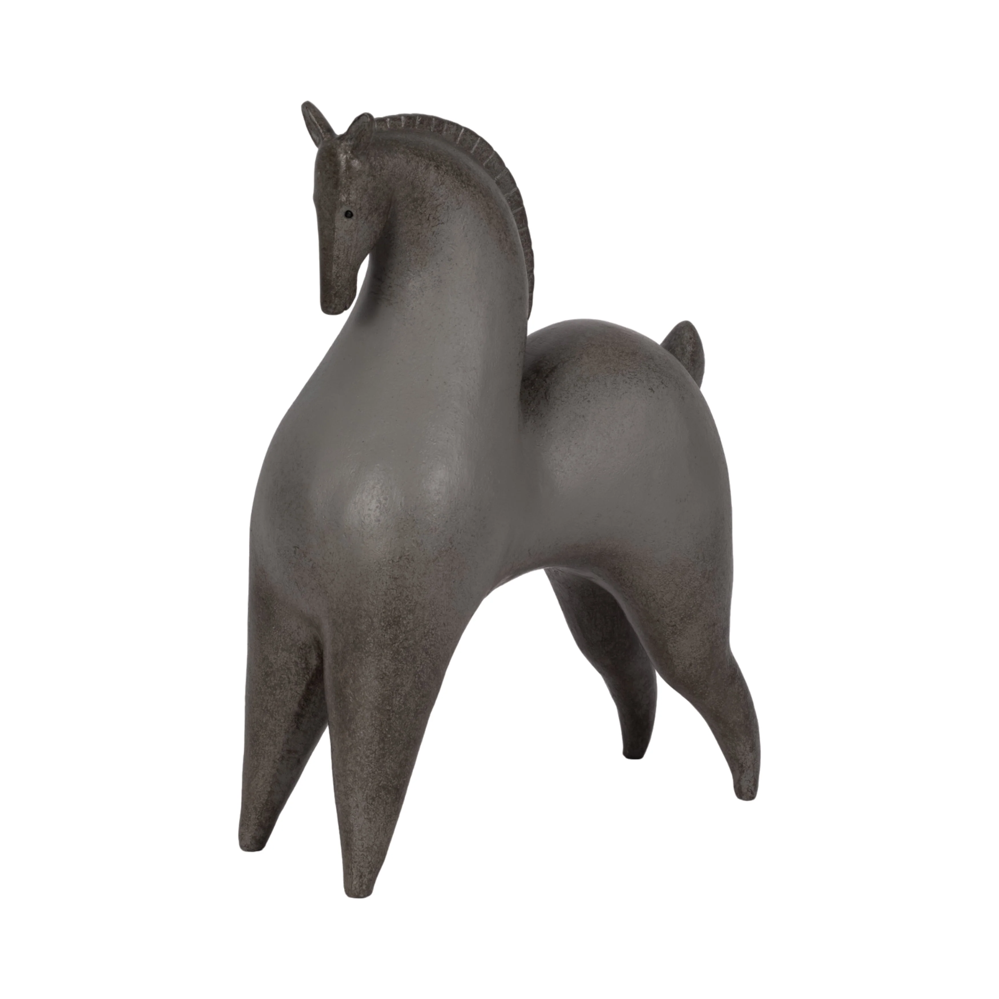 12" Curved Horse, Grey - Image 18