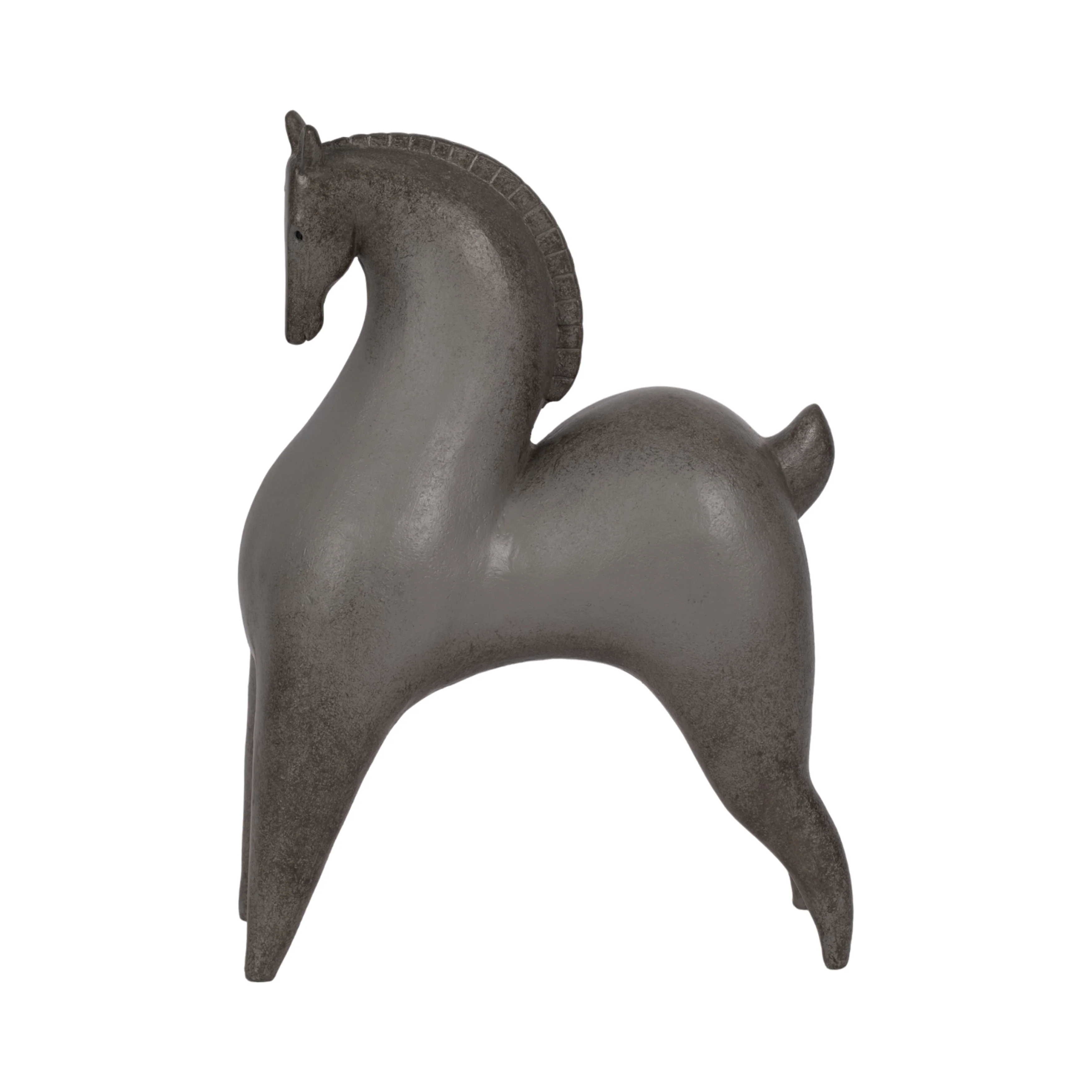12" Curved Horse, Grey - Image 25