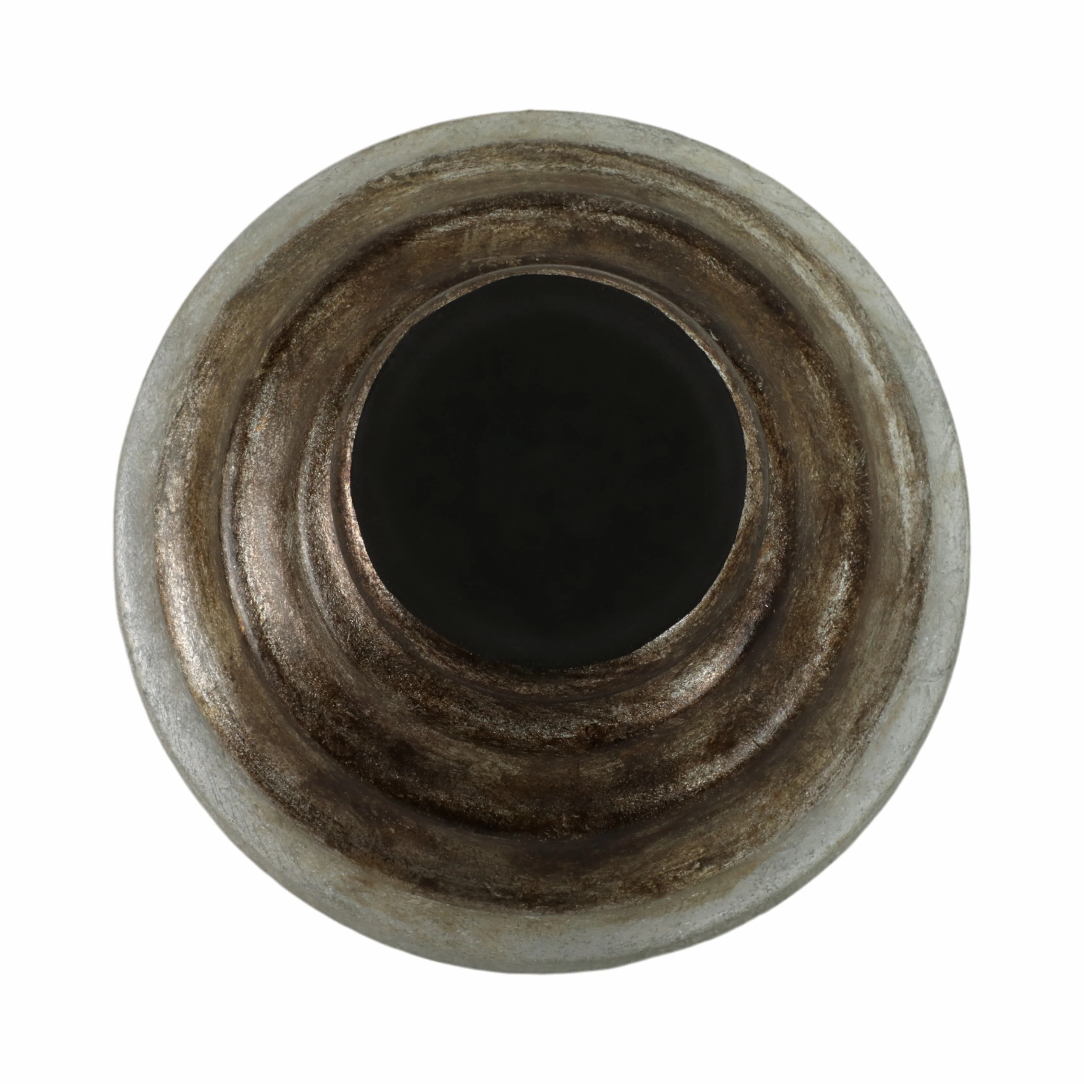 12" Glass Pedestal Bowl Ombre Finish, Multi - Image 10
