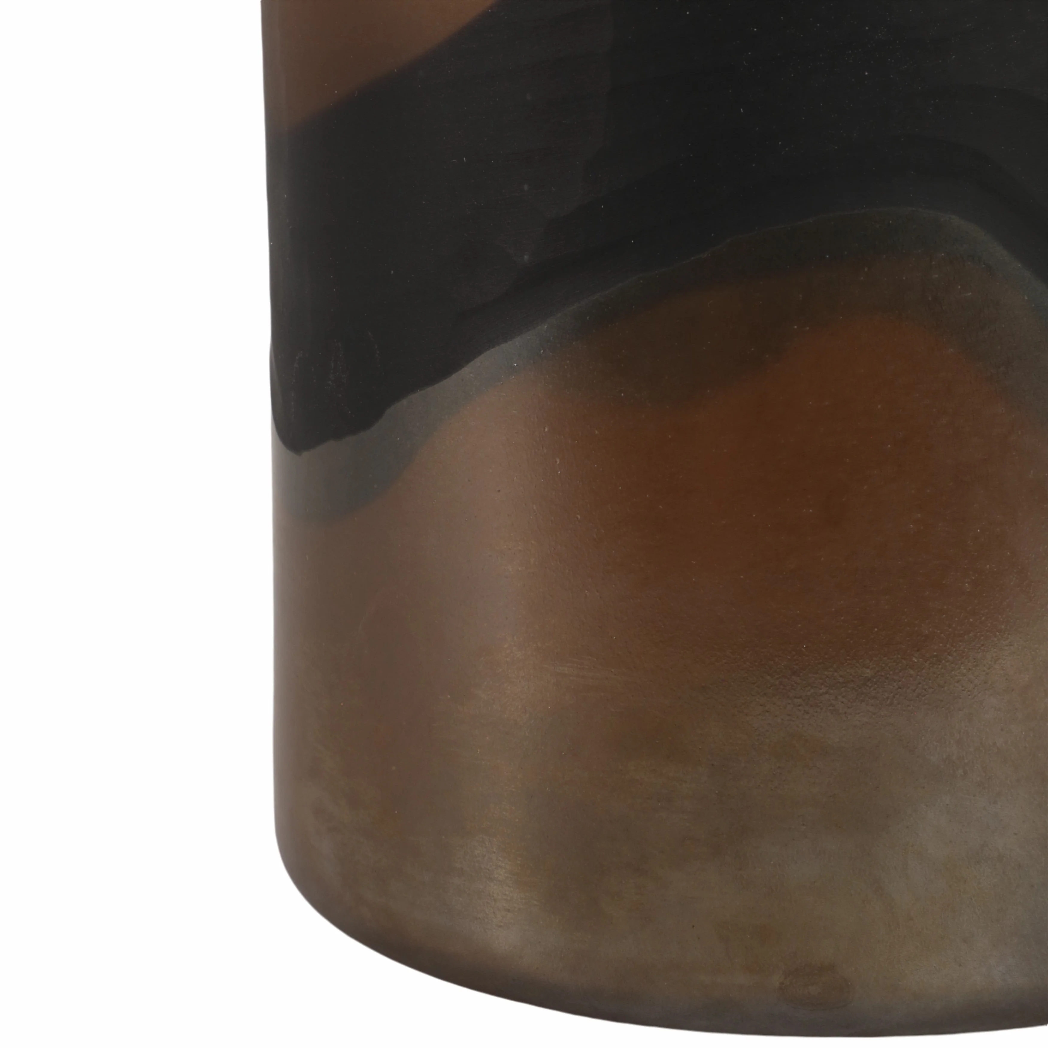 12" Mason Medium Brown Glass Vase - Image 6