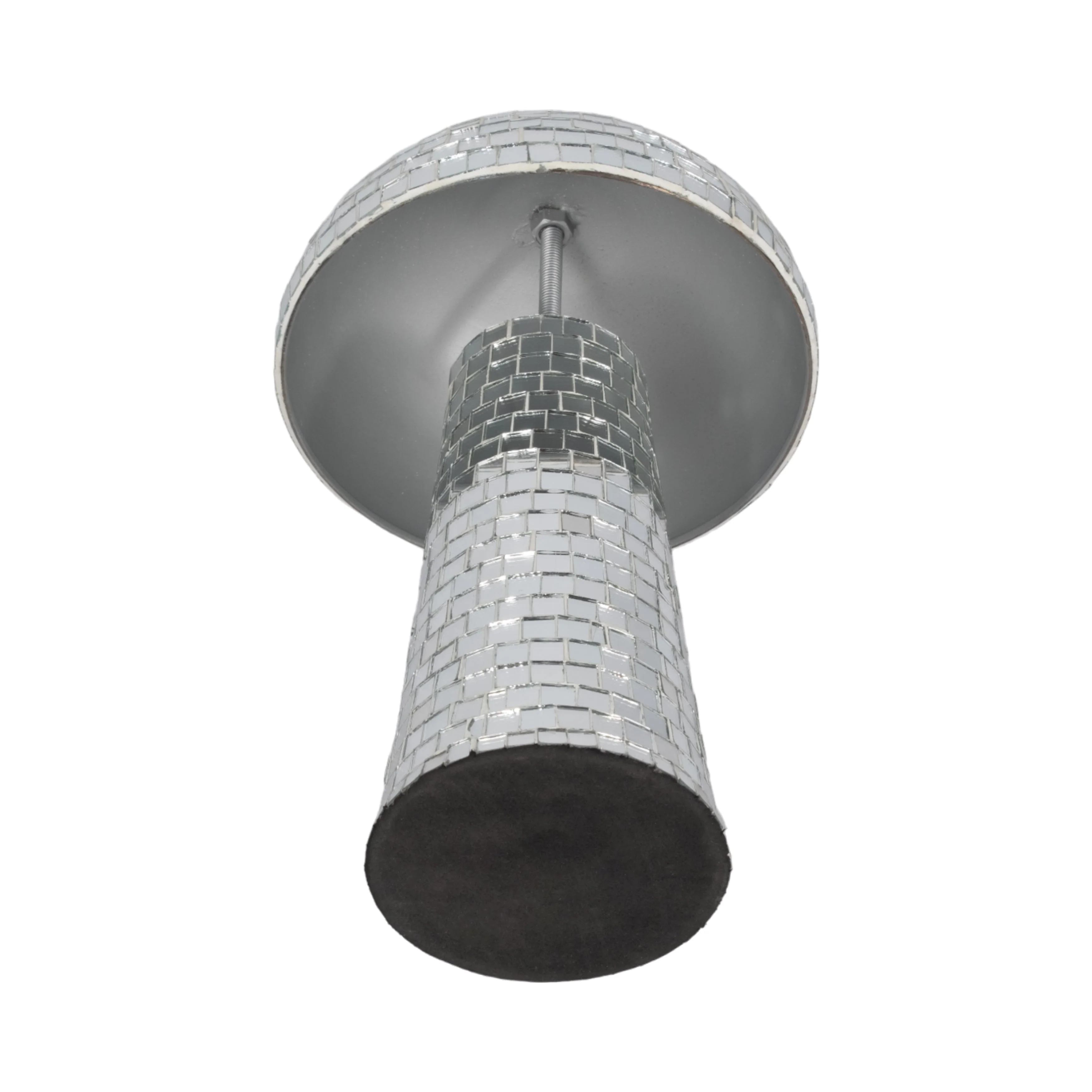 12" Mosaic Mushroom, Silver - Image 5