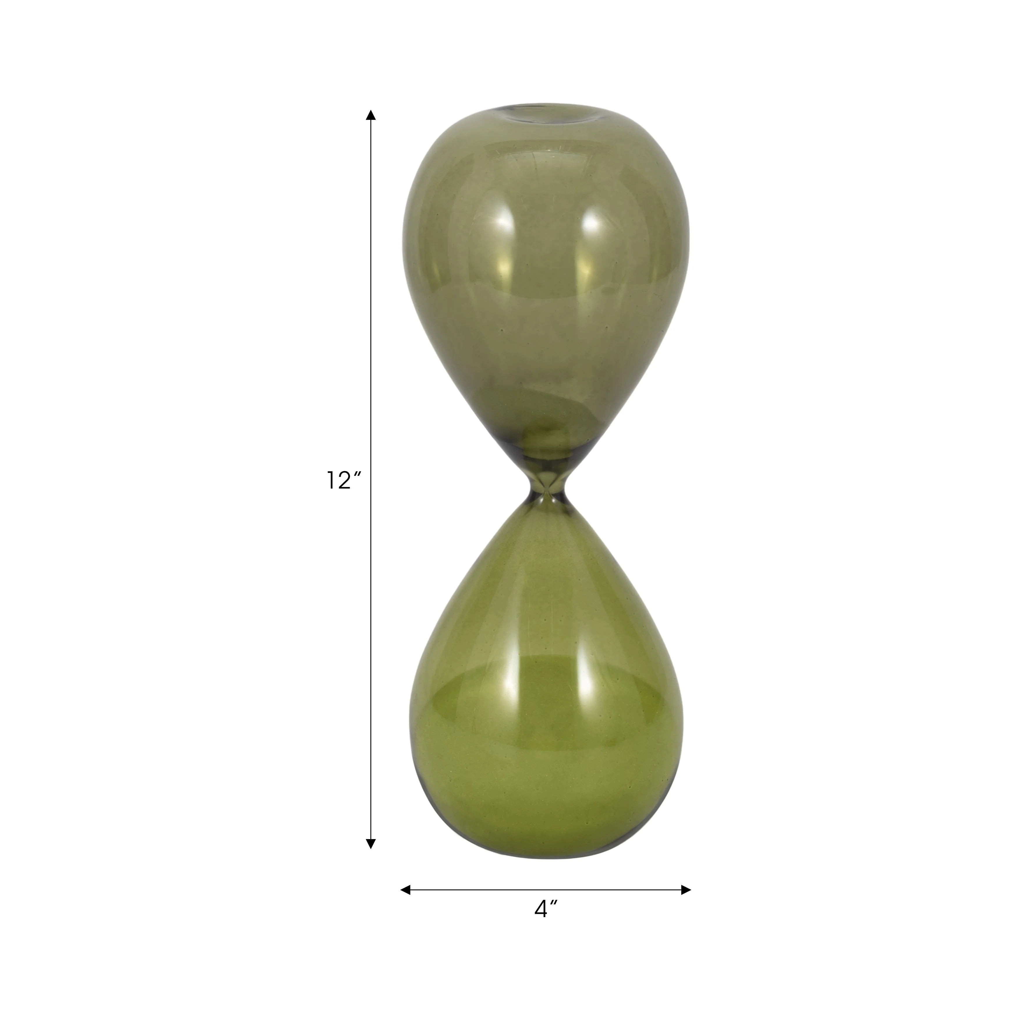 12" Roxie Small Green Hourglass - Image 17