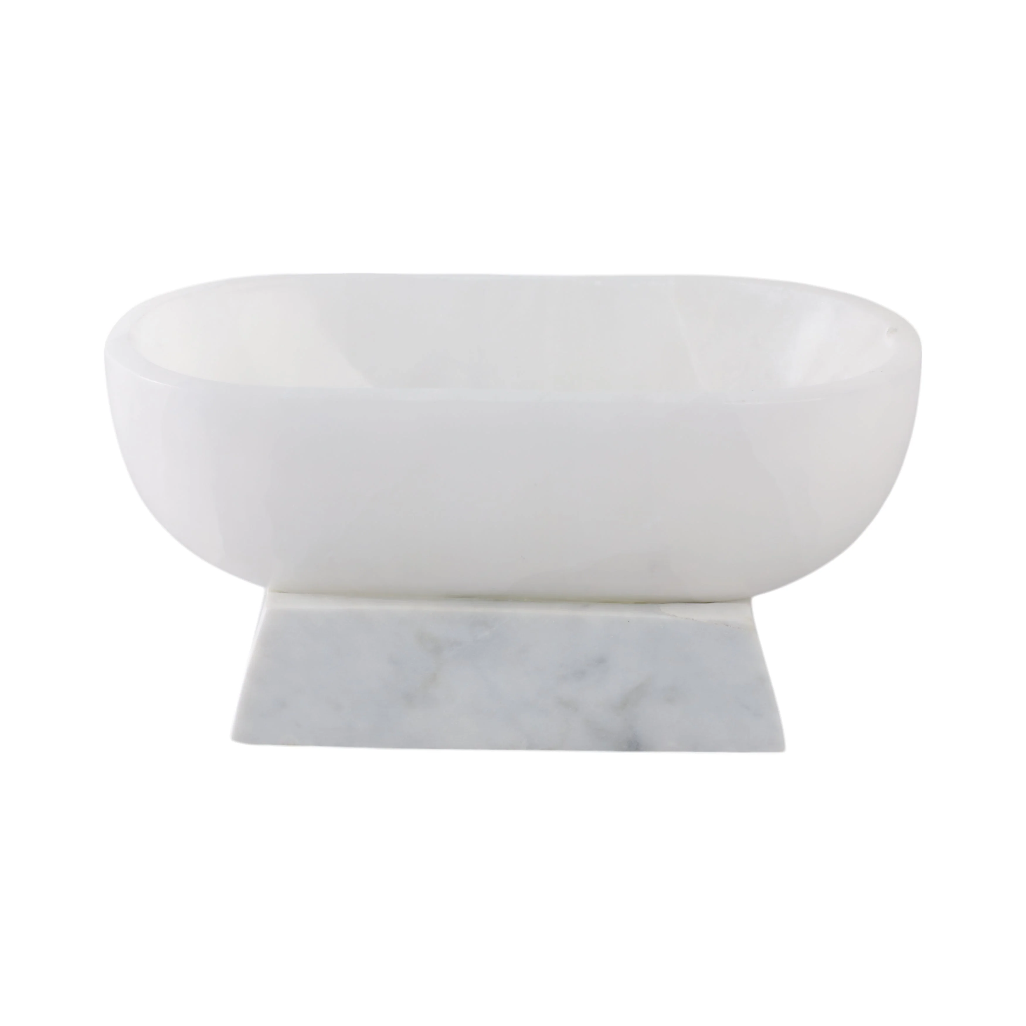 12" Vero Marble And Alabaster Bowl - Image 2