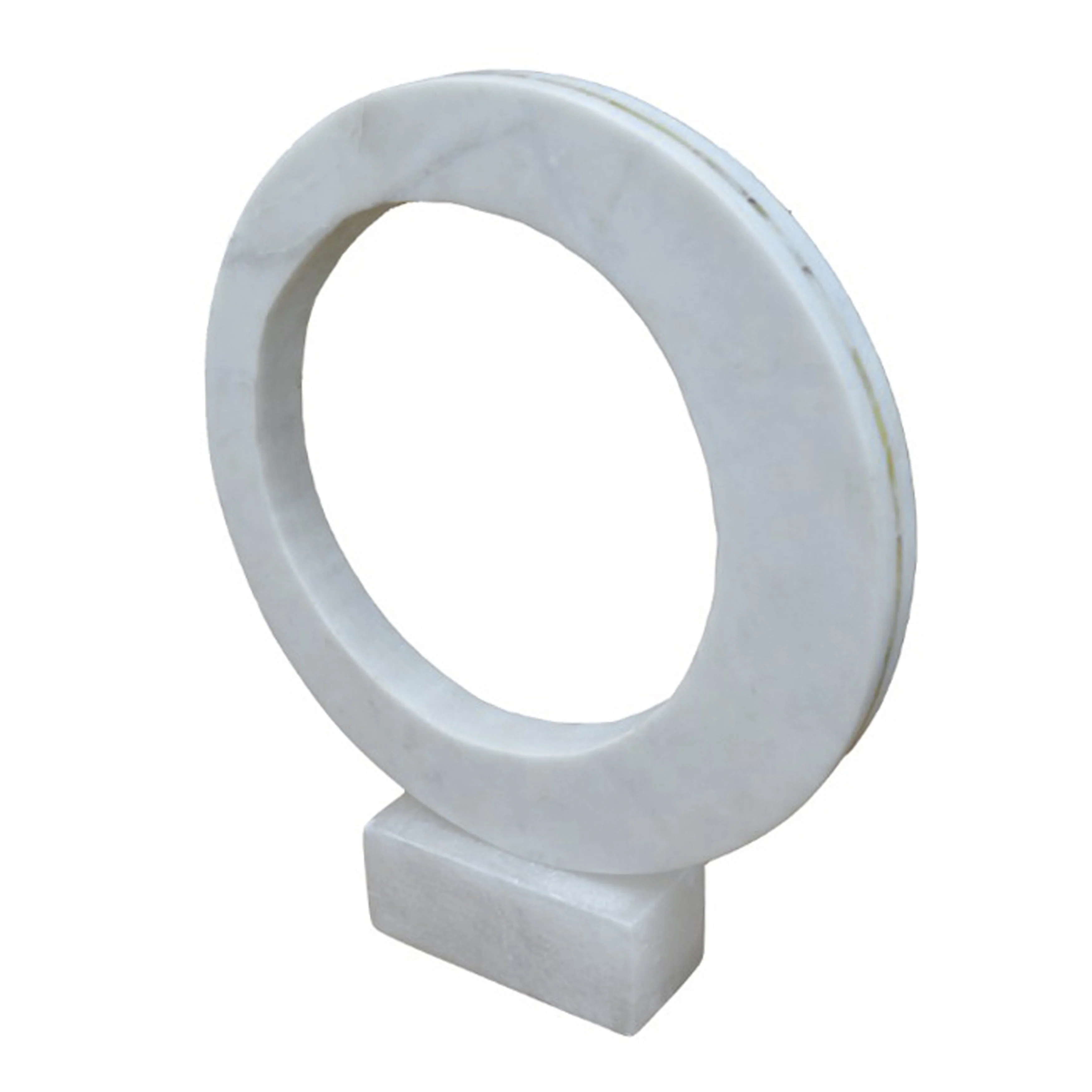 12" Vero Small Alabaster And Marble Statuary - Image 4