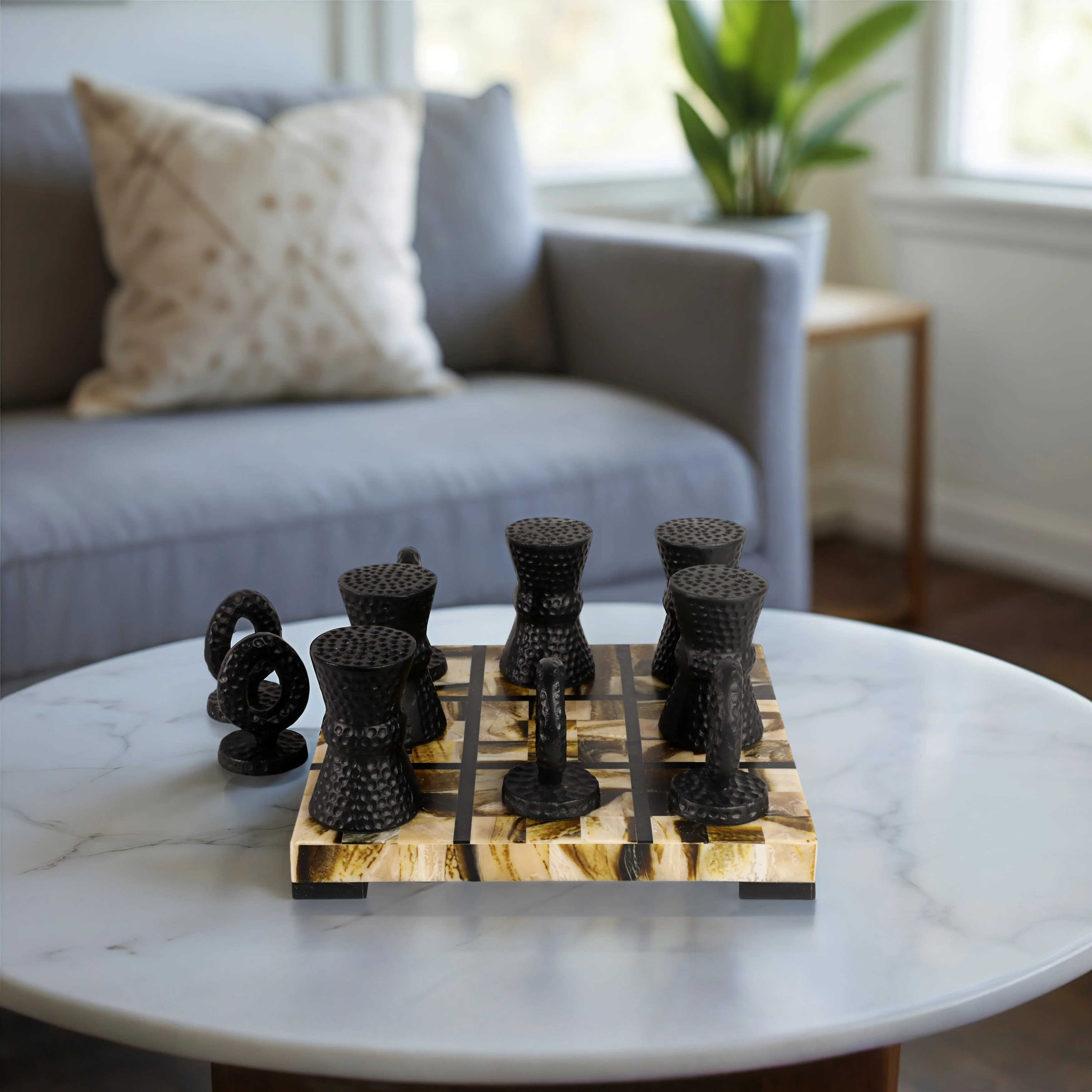 12x12 Allagash Horn Resin Tic Tac Toe Set - Image 10