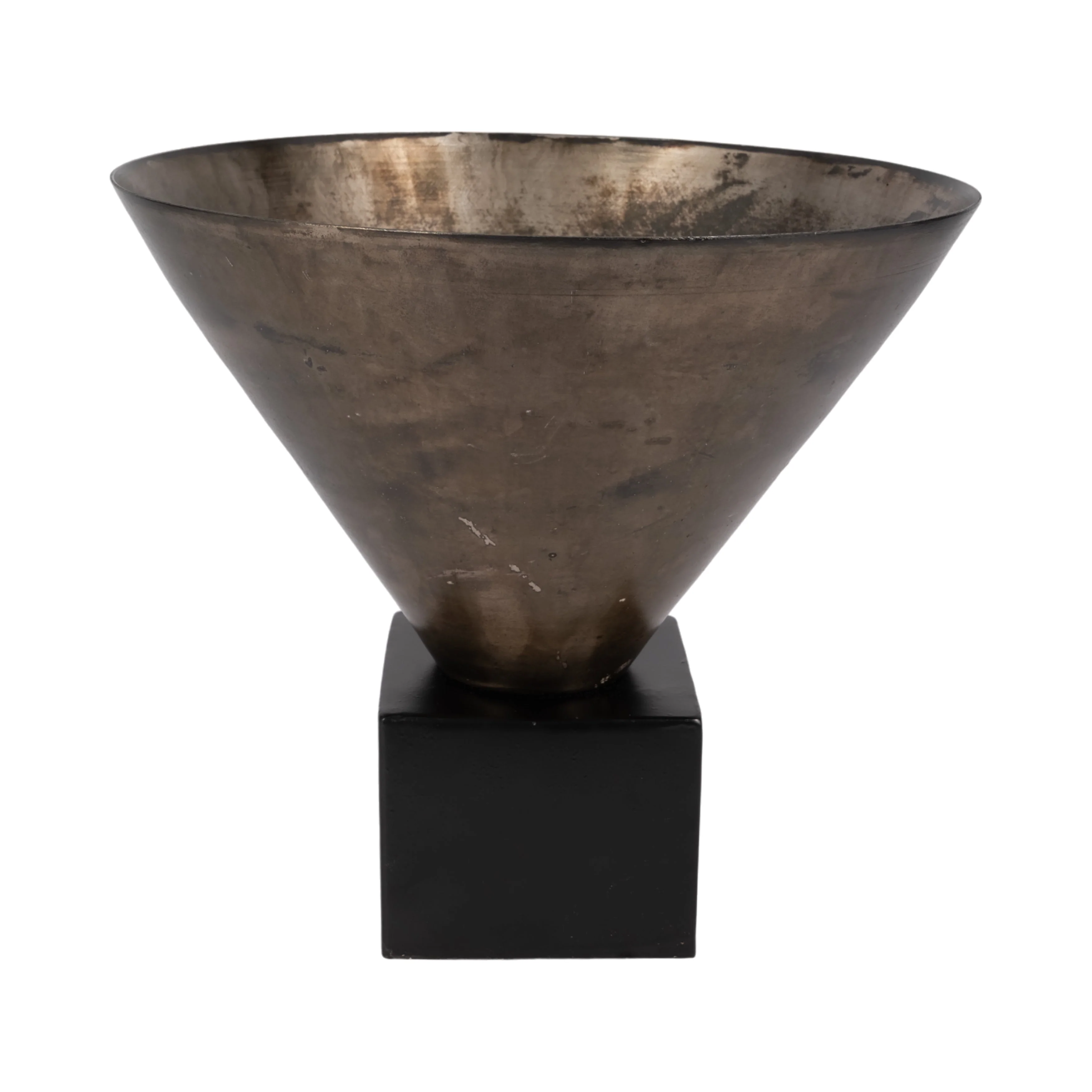 13" Cassendra Small Metal Vase, Gold - Image 10