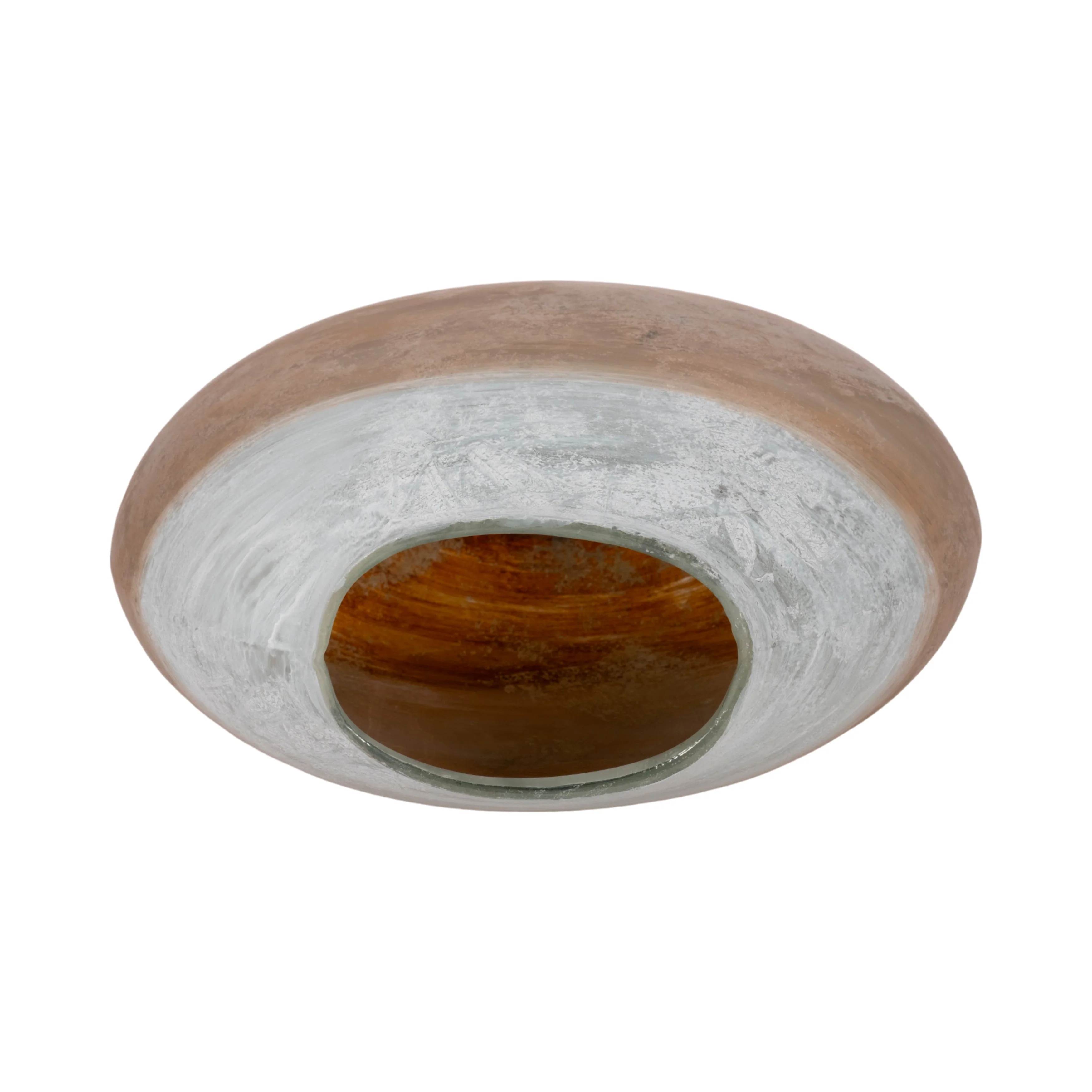 13" Gold Ombre Round Vase, White/gold - Image 15