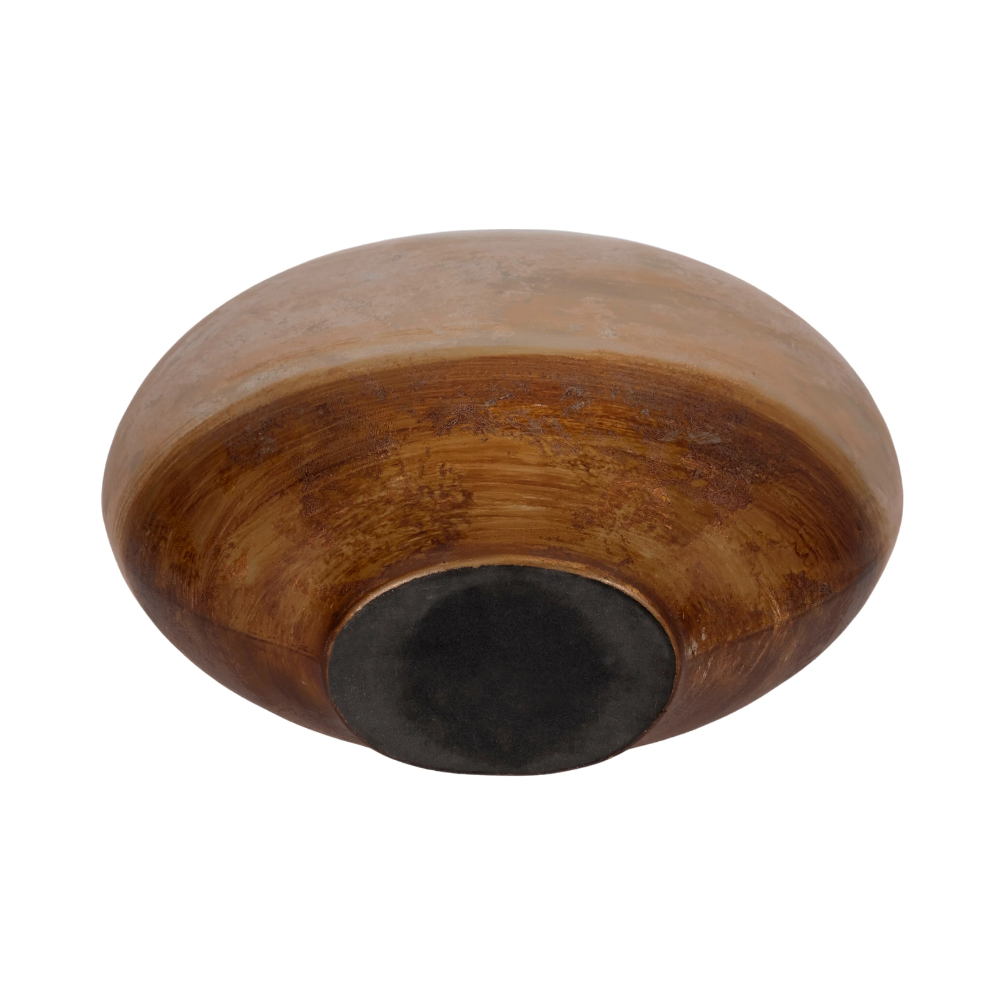13" Gold Ombre Round Vase, White/gold - Image 16