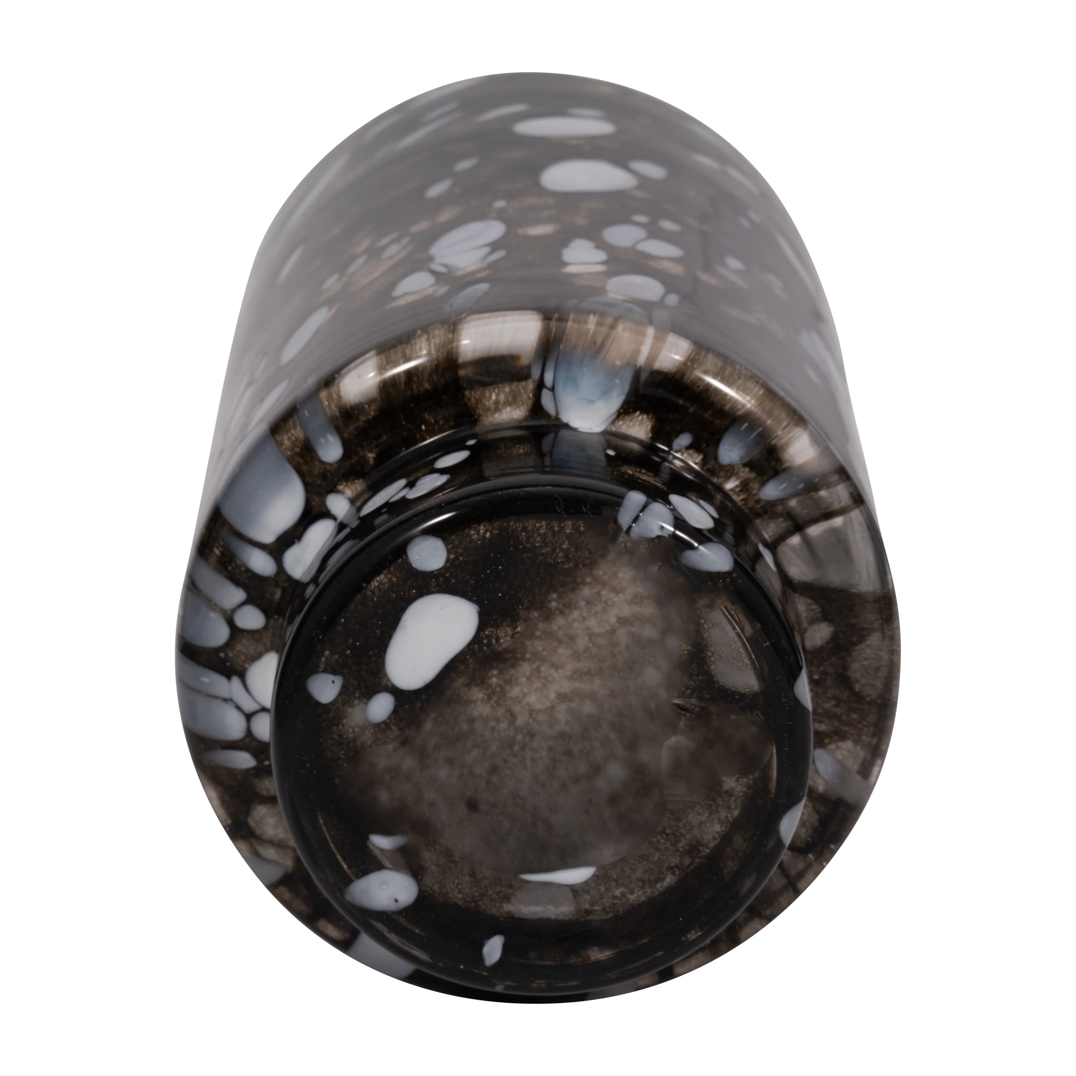 13" Hennie Large Black & White Glass Vase - Image 7