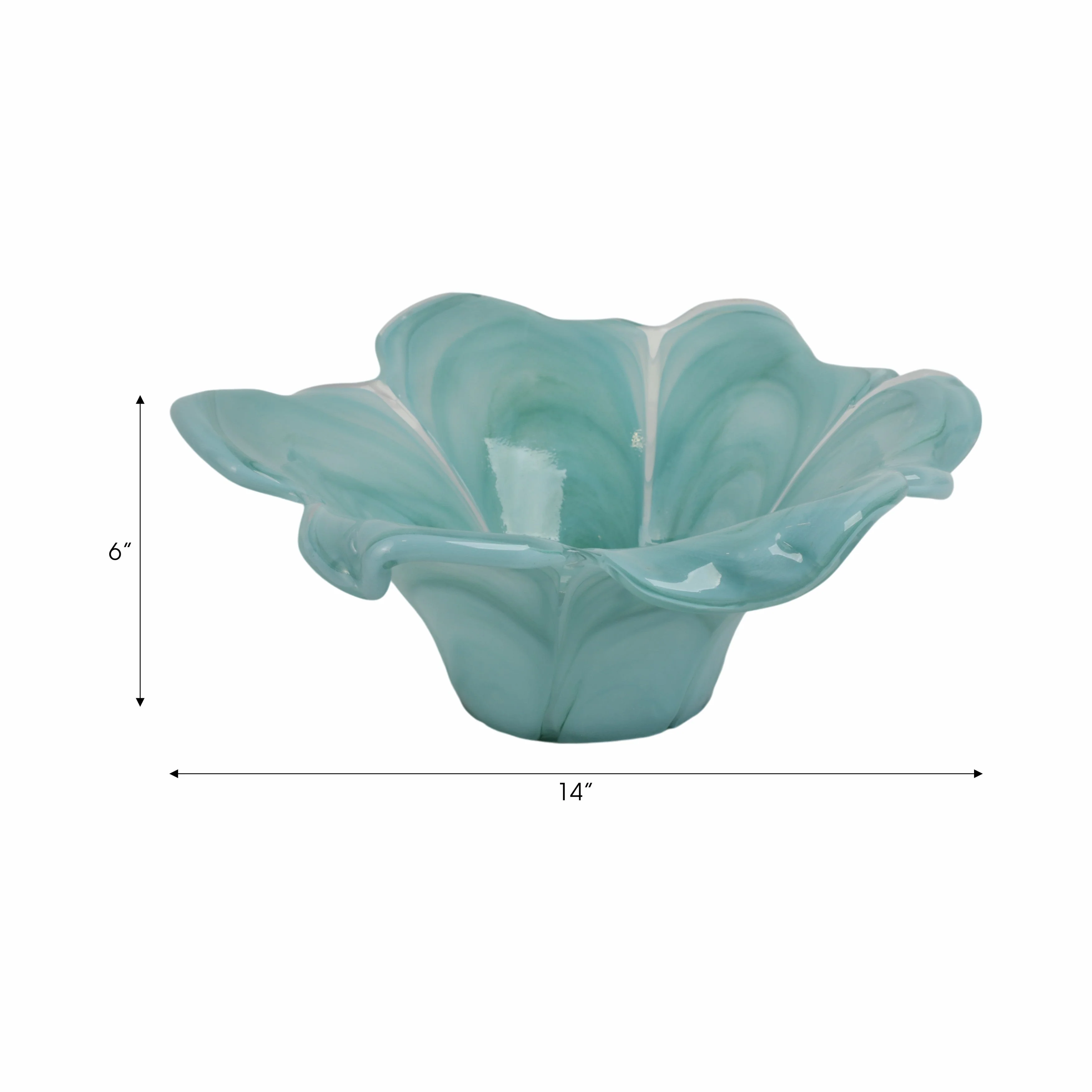 13" Idro Small Italian Art Glass Bowl - Image 10