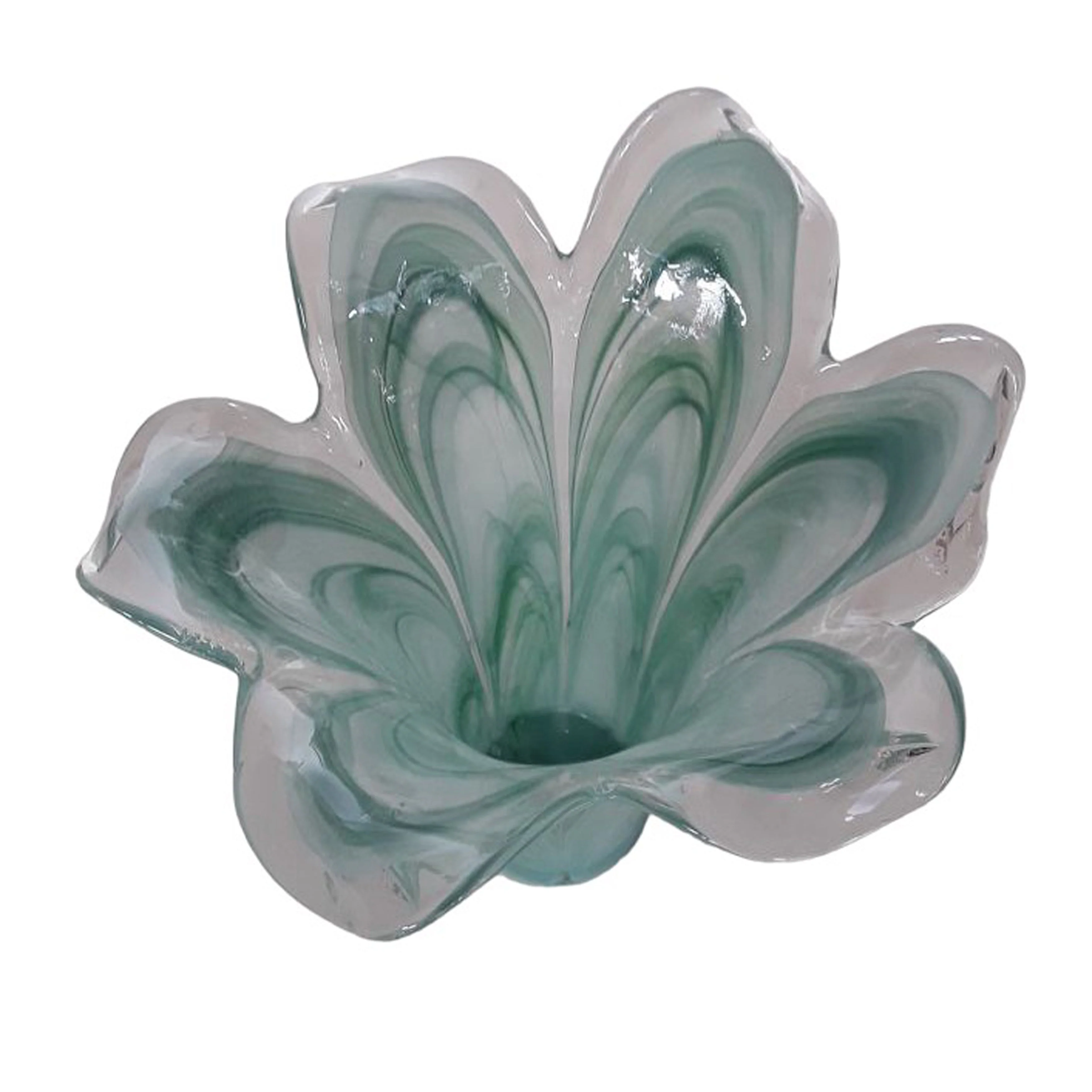 13" Idro Tall Italian Art Glass Vase - Image 2