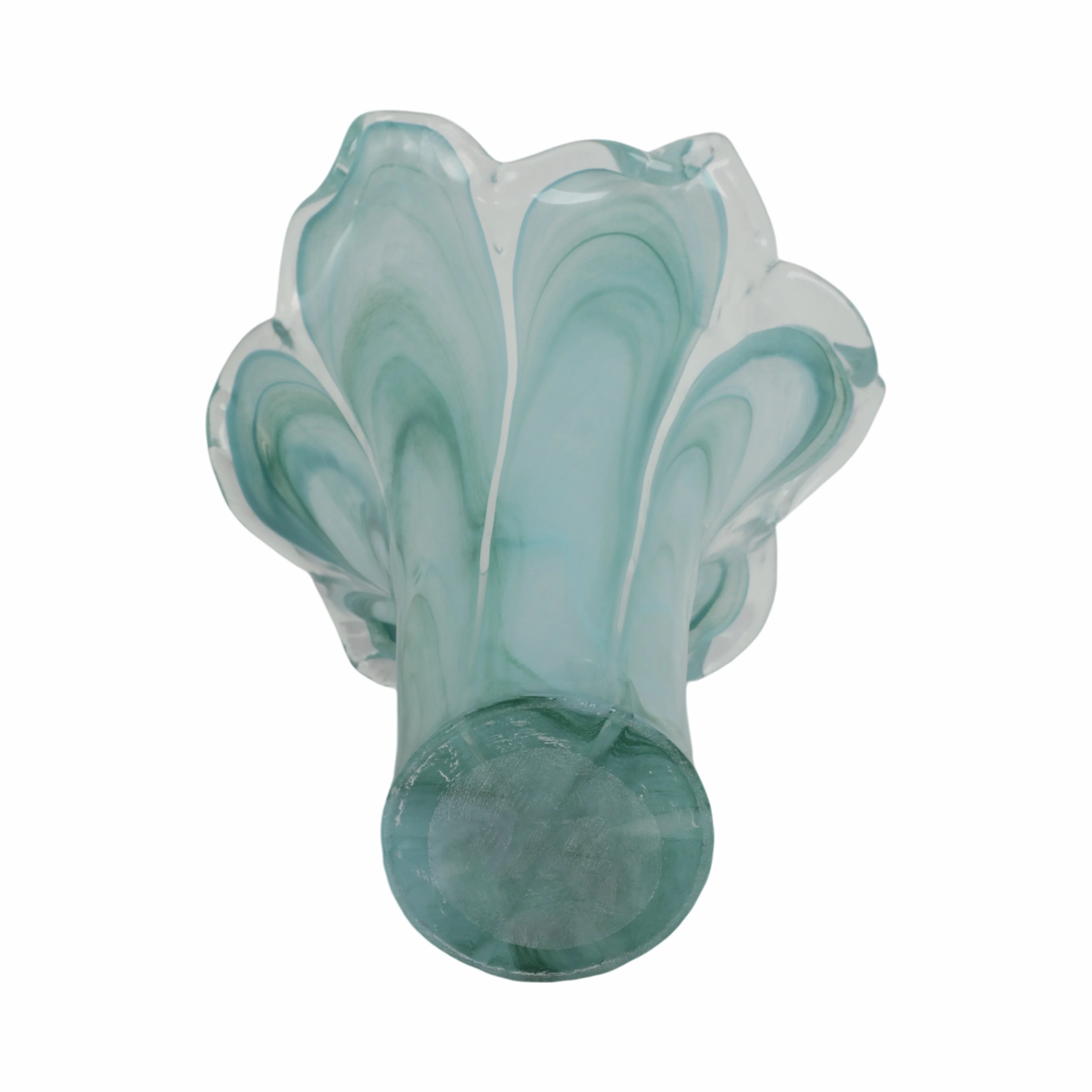 13" Idro Tall Italian Art Glass Vase - Image 9