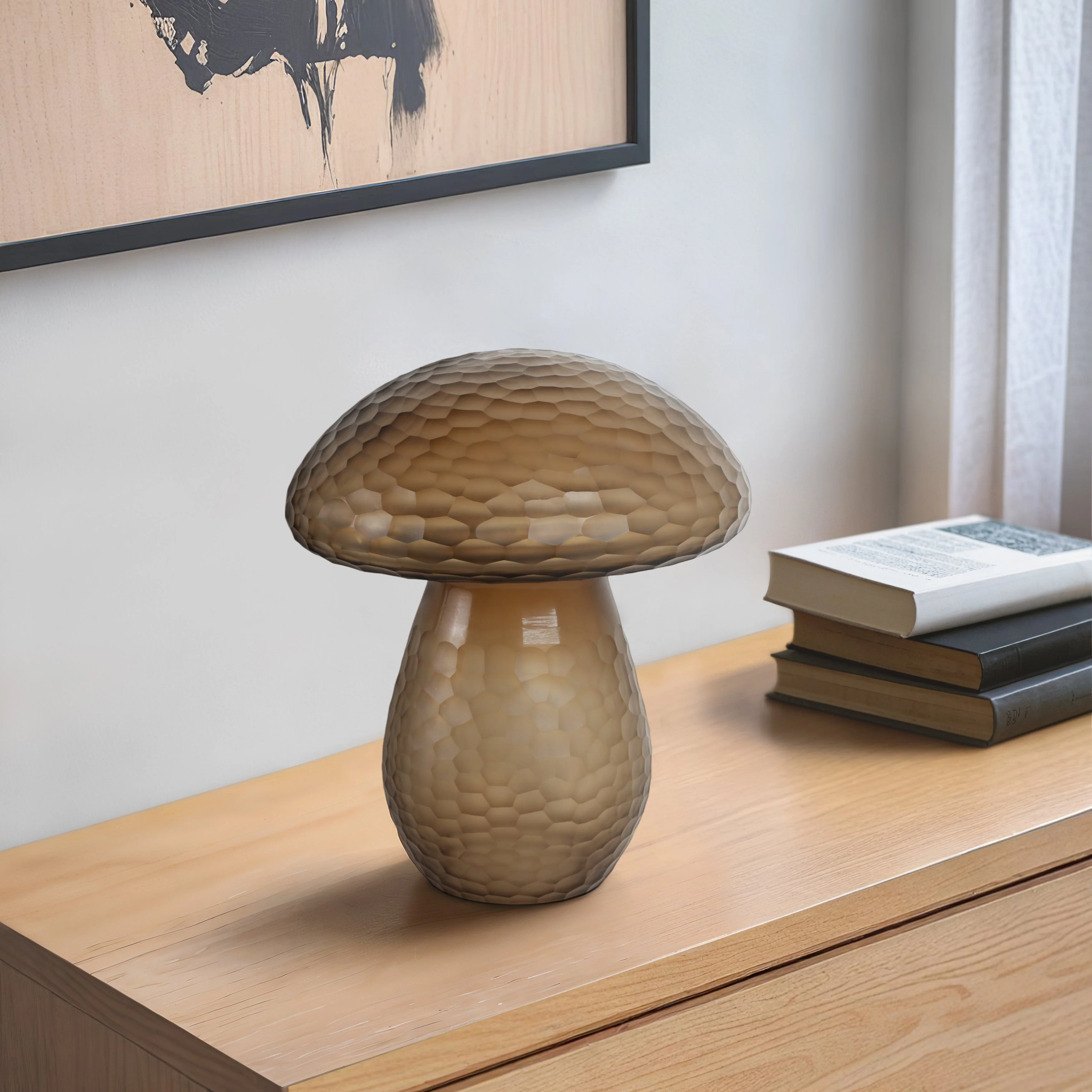 14" Limoge Large Glass Mushroom - Image 10