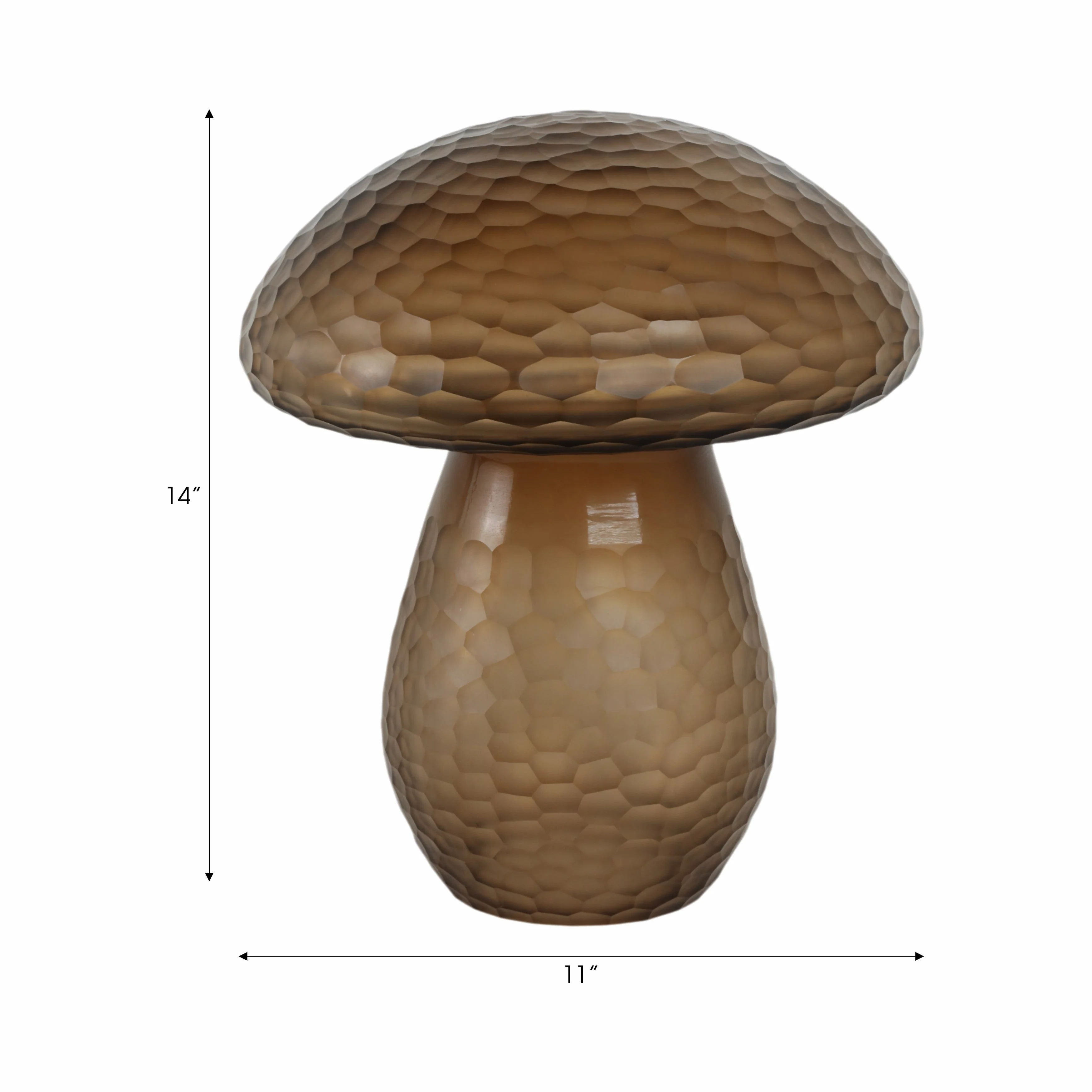 14" Limoge Large Glass Mushroom - Image 9