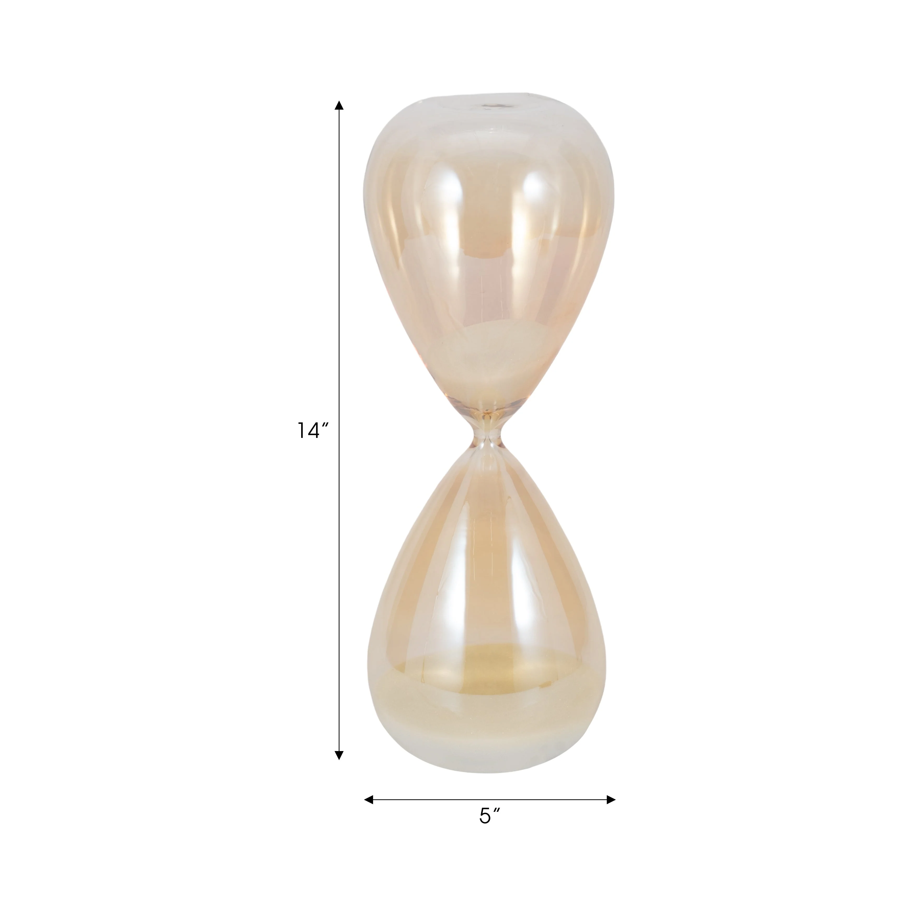 14" Midas Small Champagne Hourglass - Image 17