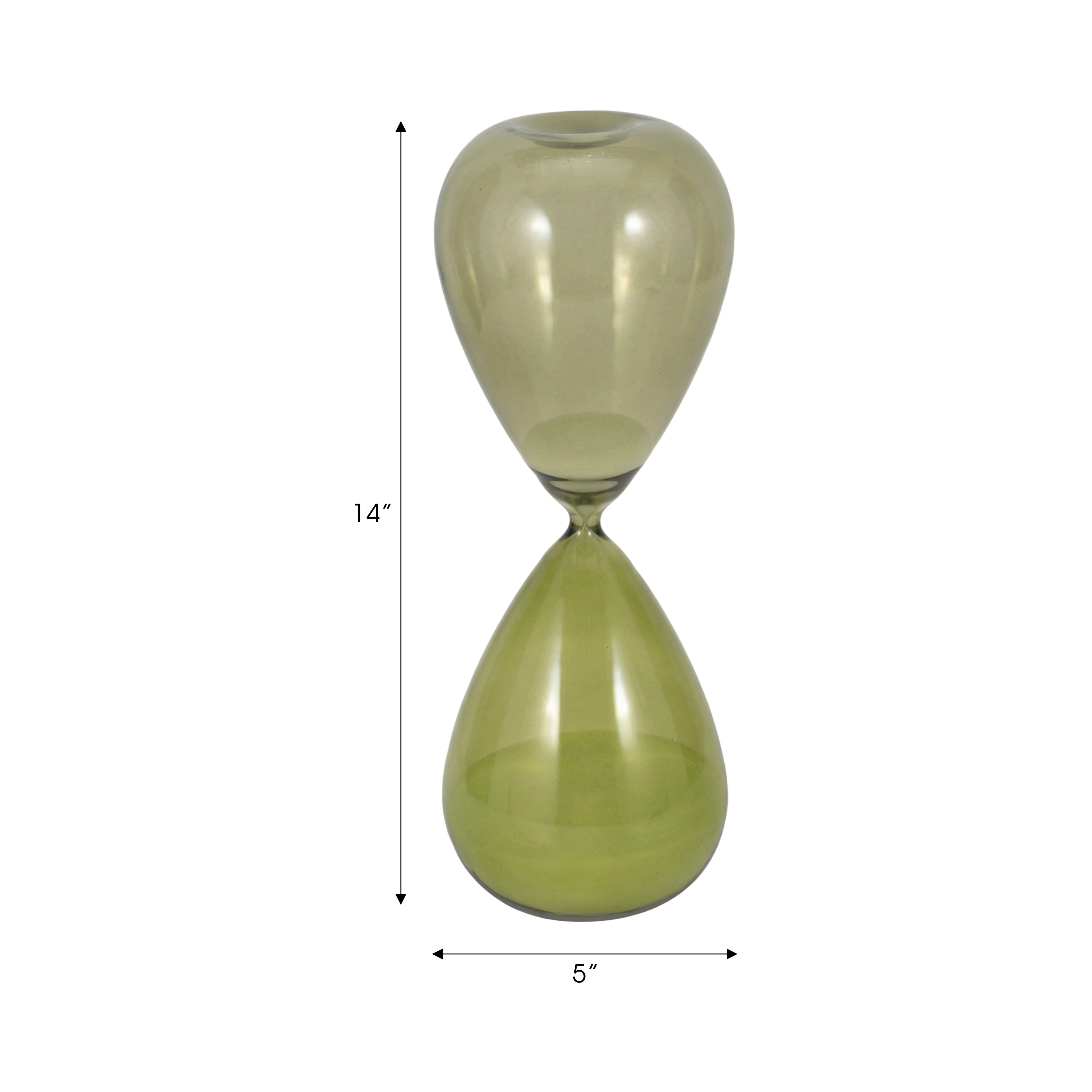 14" Roxie Large Green Hourglass - Image 17