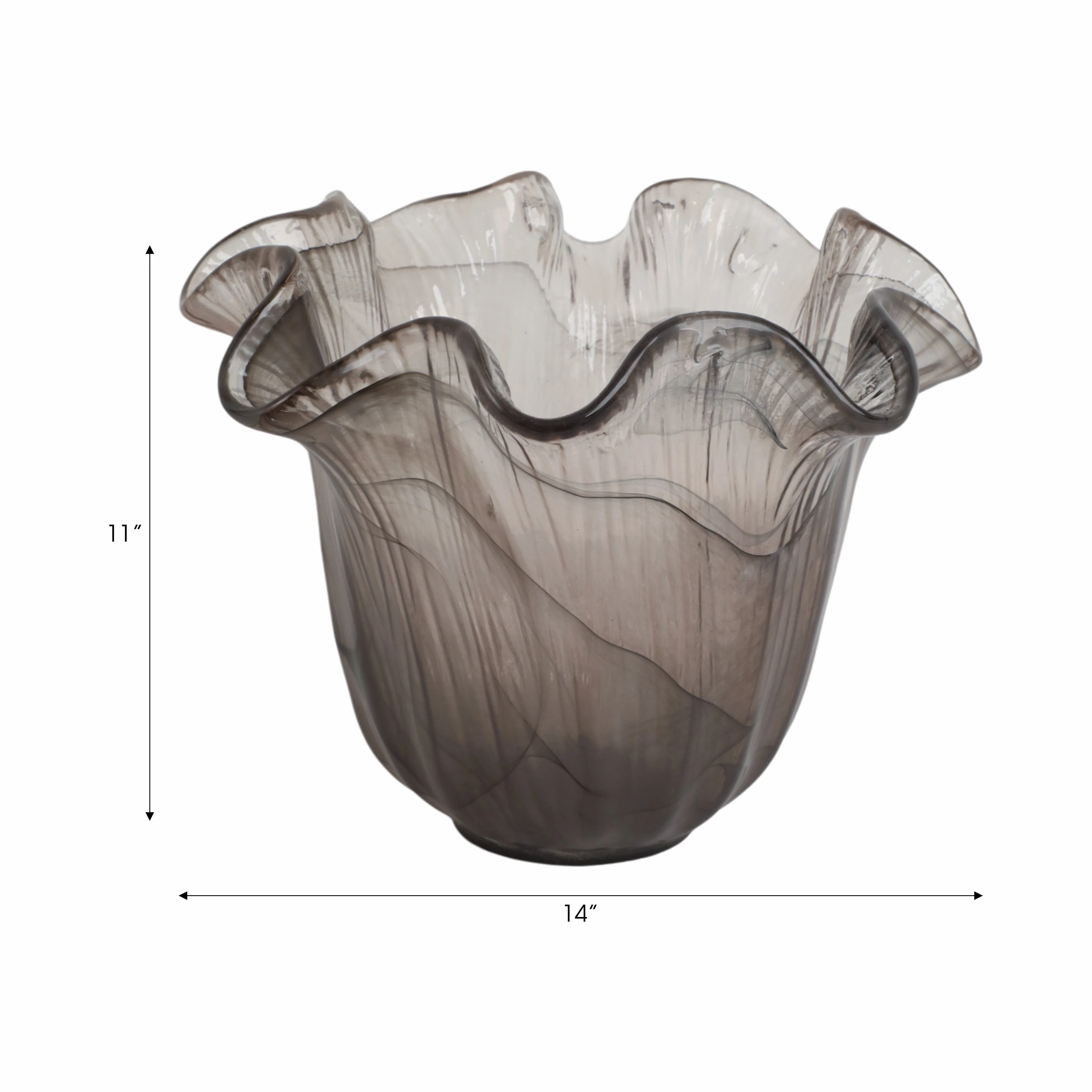 14" Varese Short Italian Art Glass Vase - Image 10