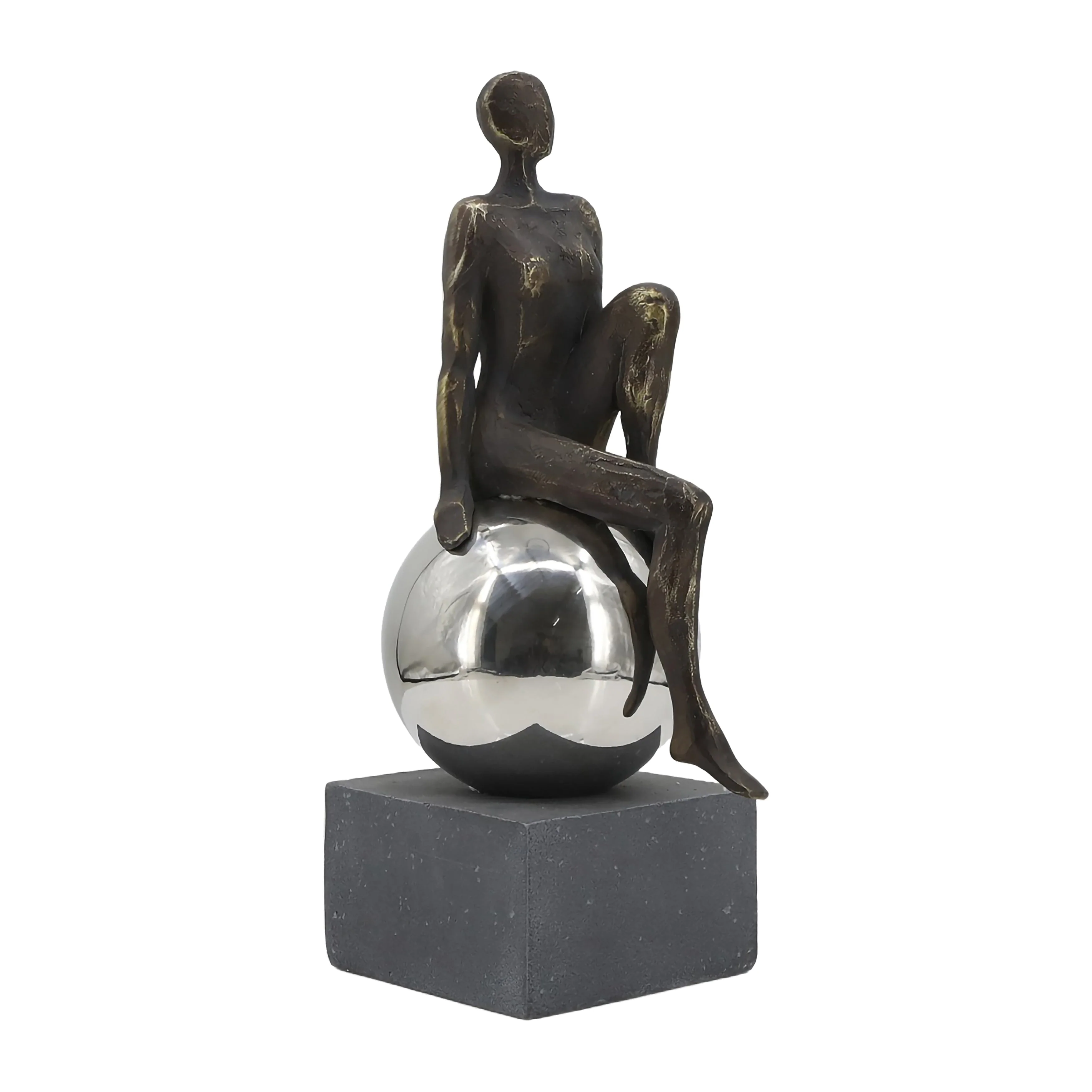 15" Augustonia Statuary With Steel Sphere - Image 10