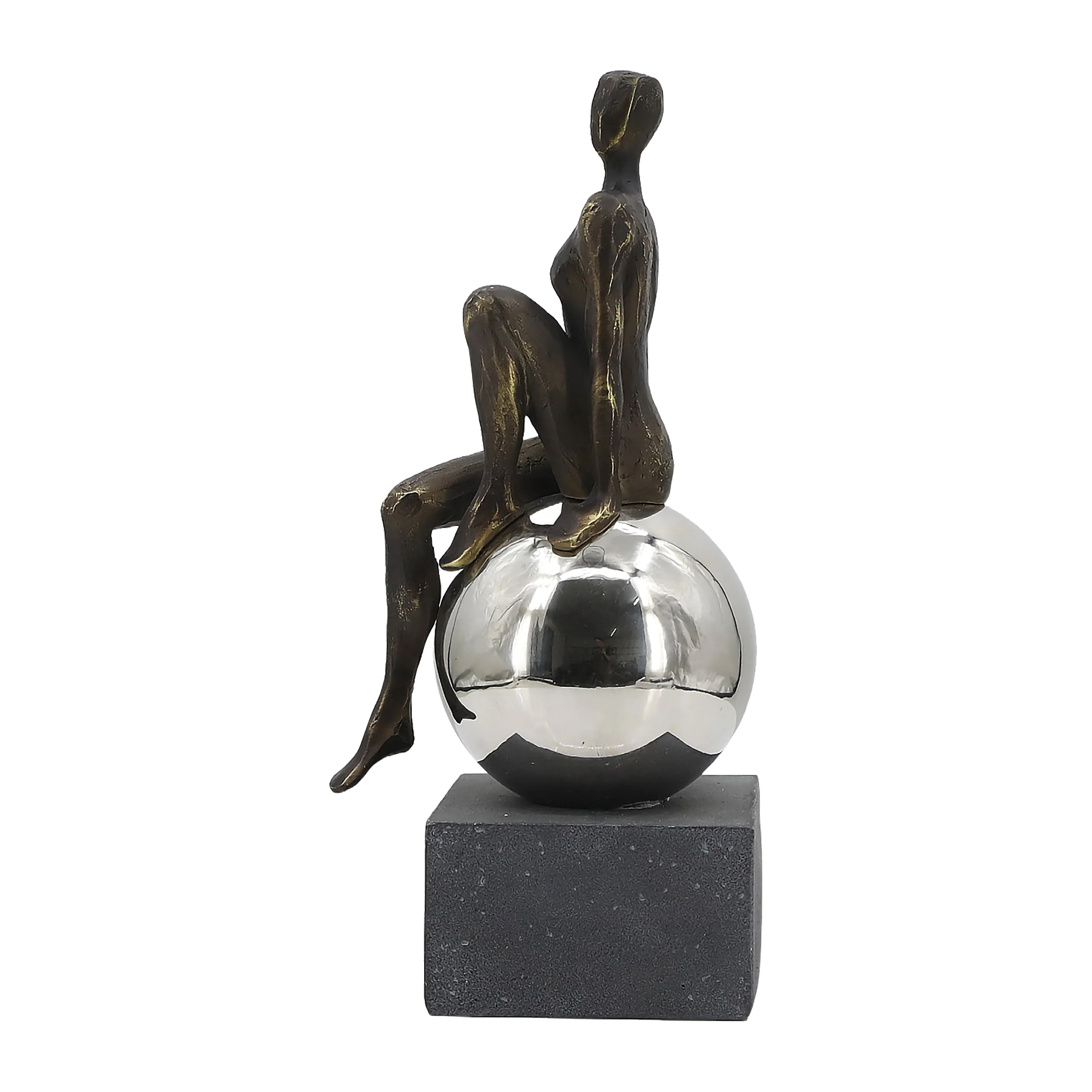 15" Augustonia Statuary With Steel Sphere - Image 11