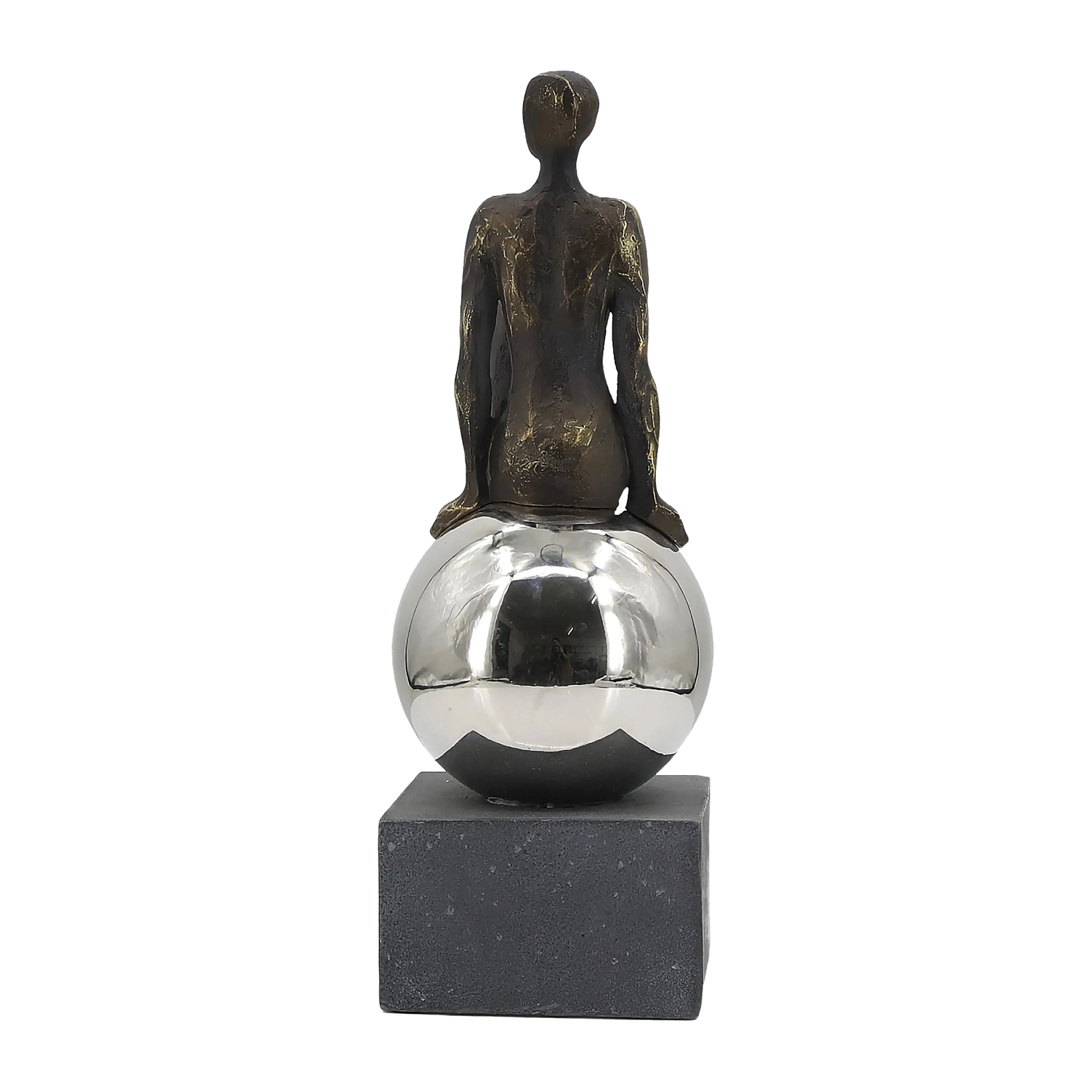 15" Augustonia Statuary With Steel Sphere - Image 12