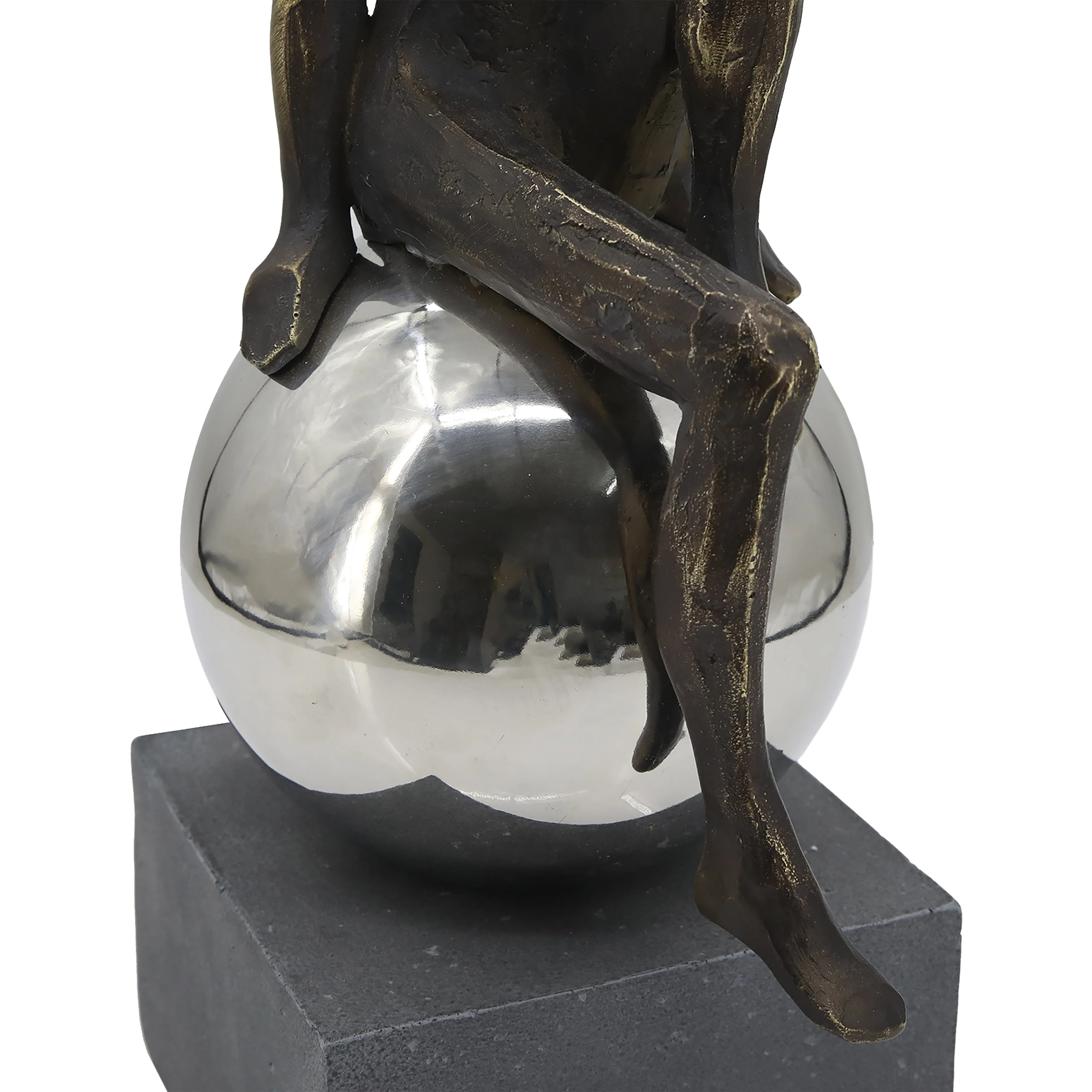 15" Augustonia Statuary With Steel Sphere - Image 16