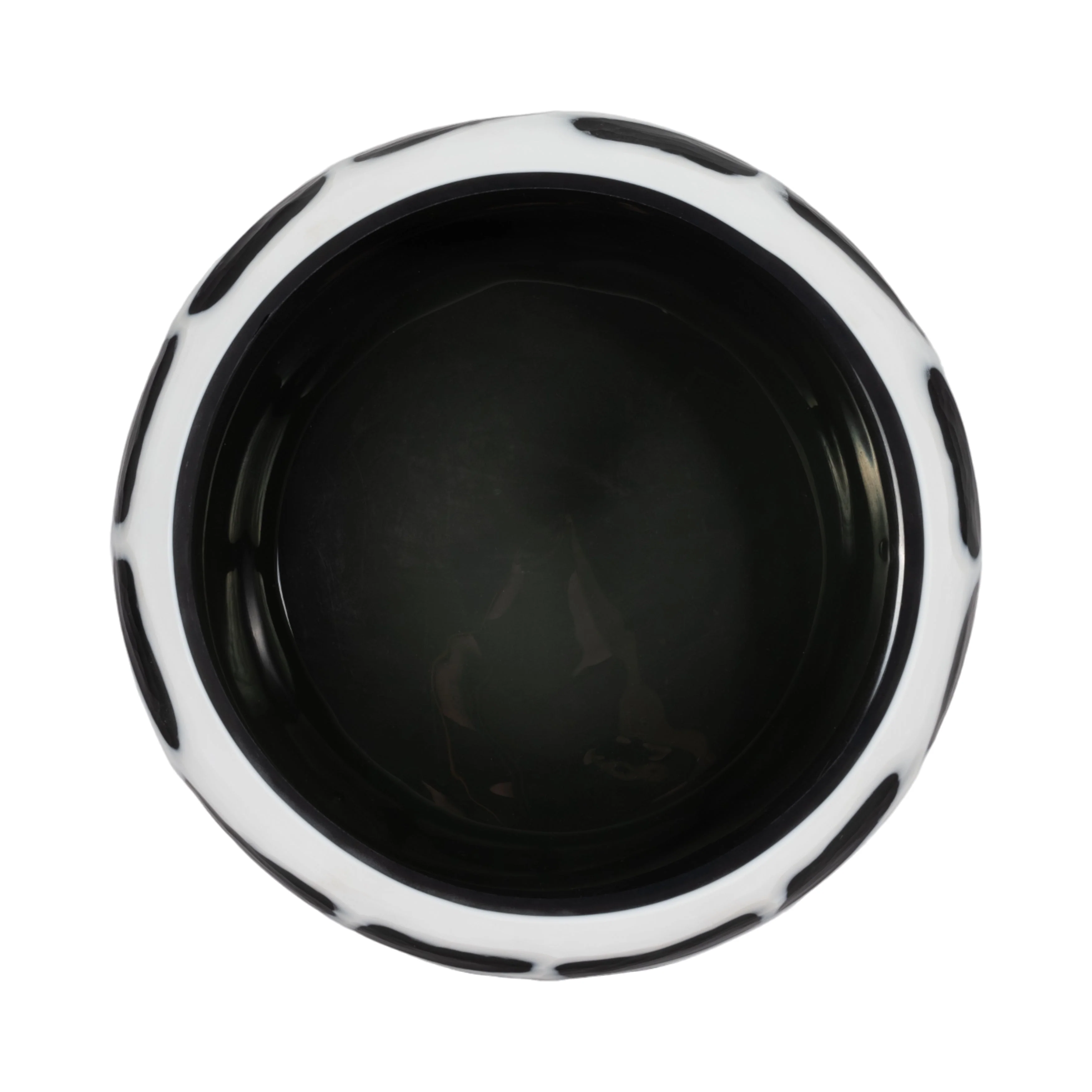 15" Fleming Black And White Glass Bowl - Image 12