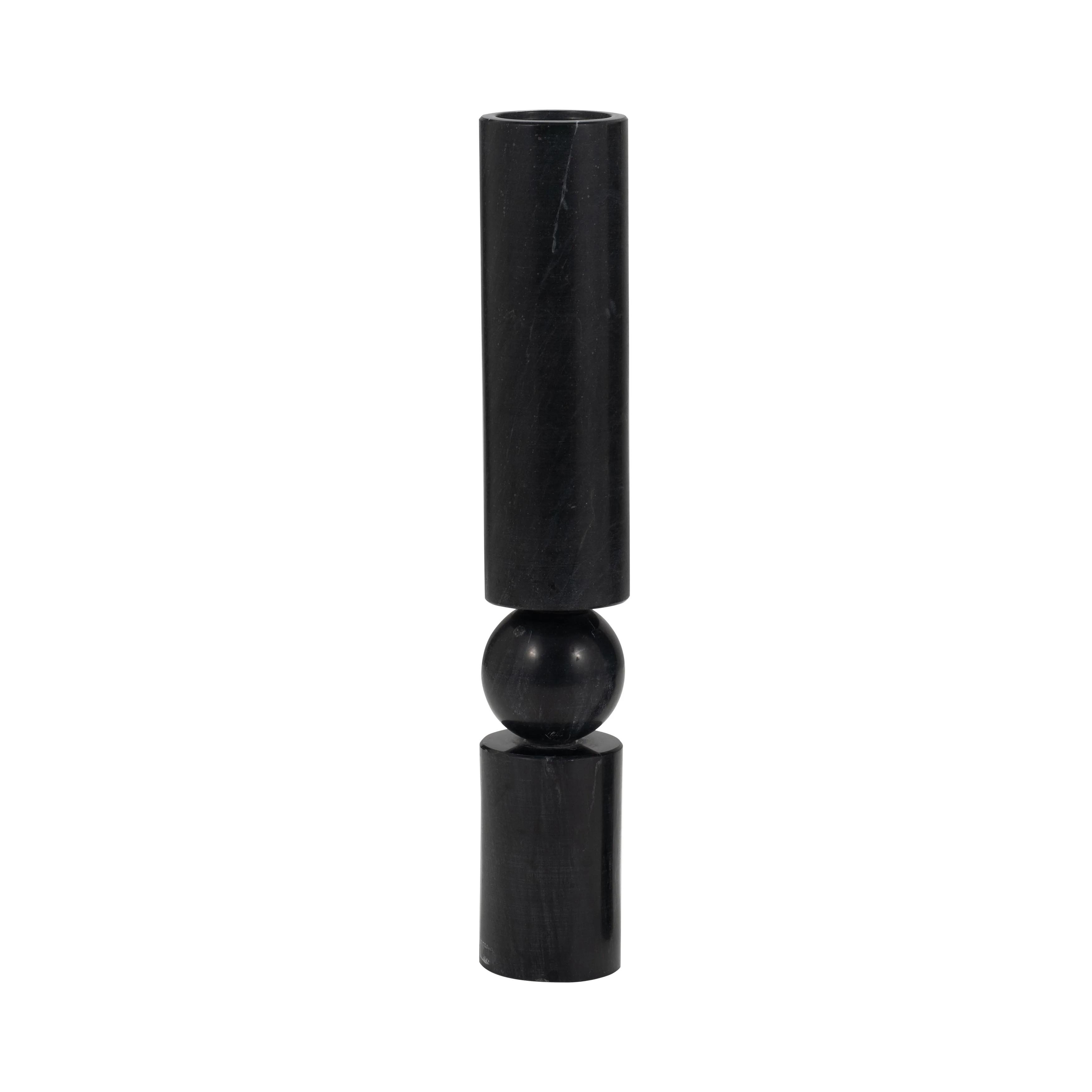 15" Hemmingway Black Marble Statuary - Image 3