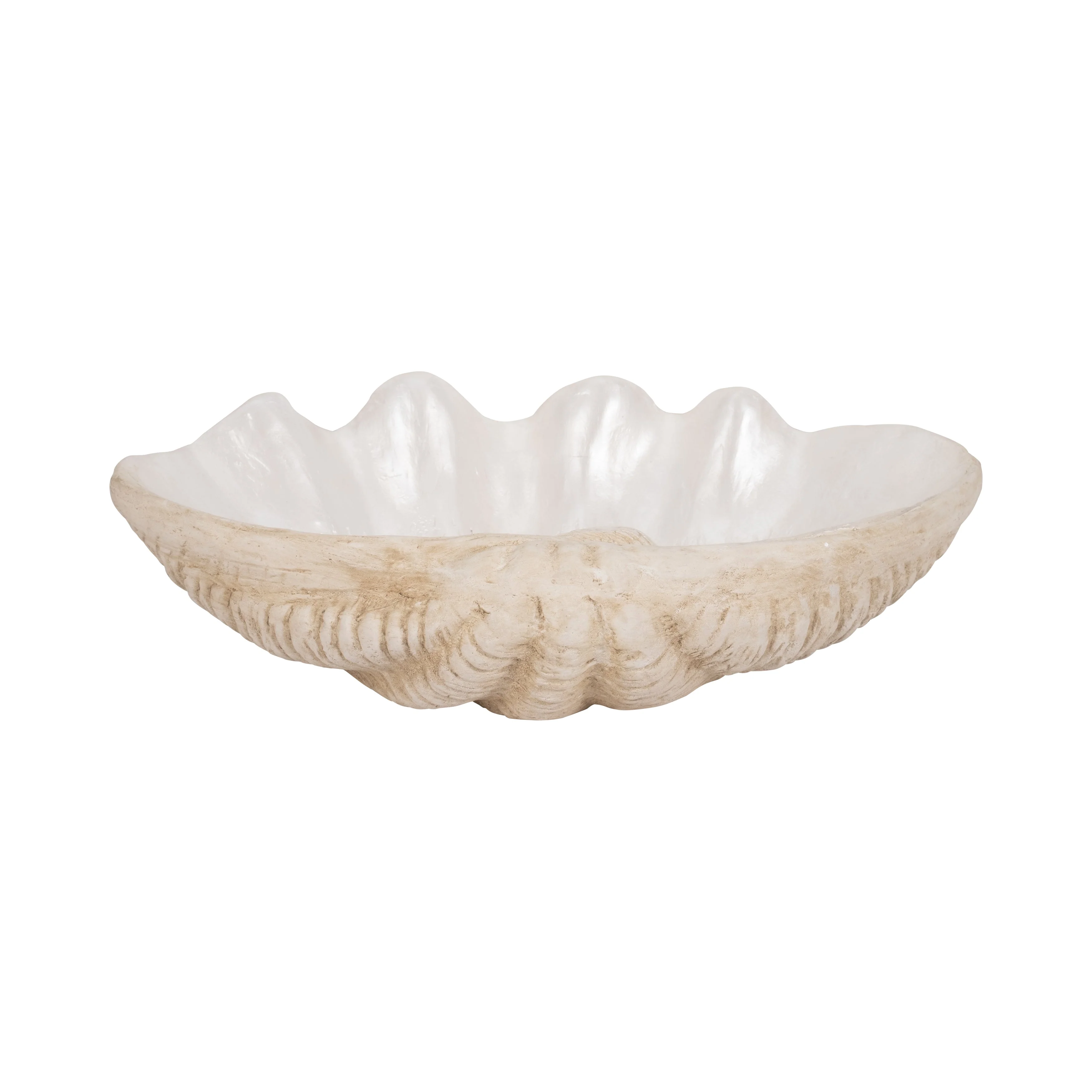16" Pearlized Shell Bowl, Ivory - Image 13
