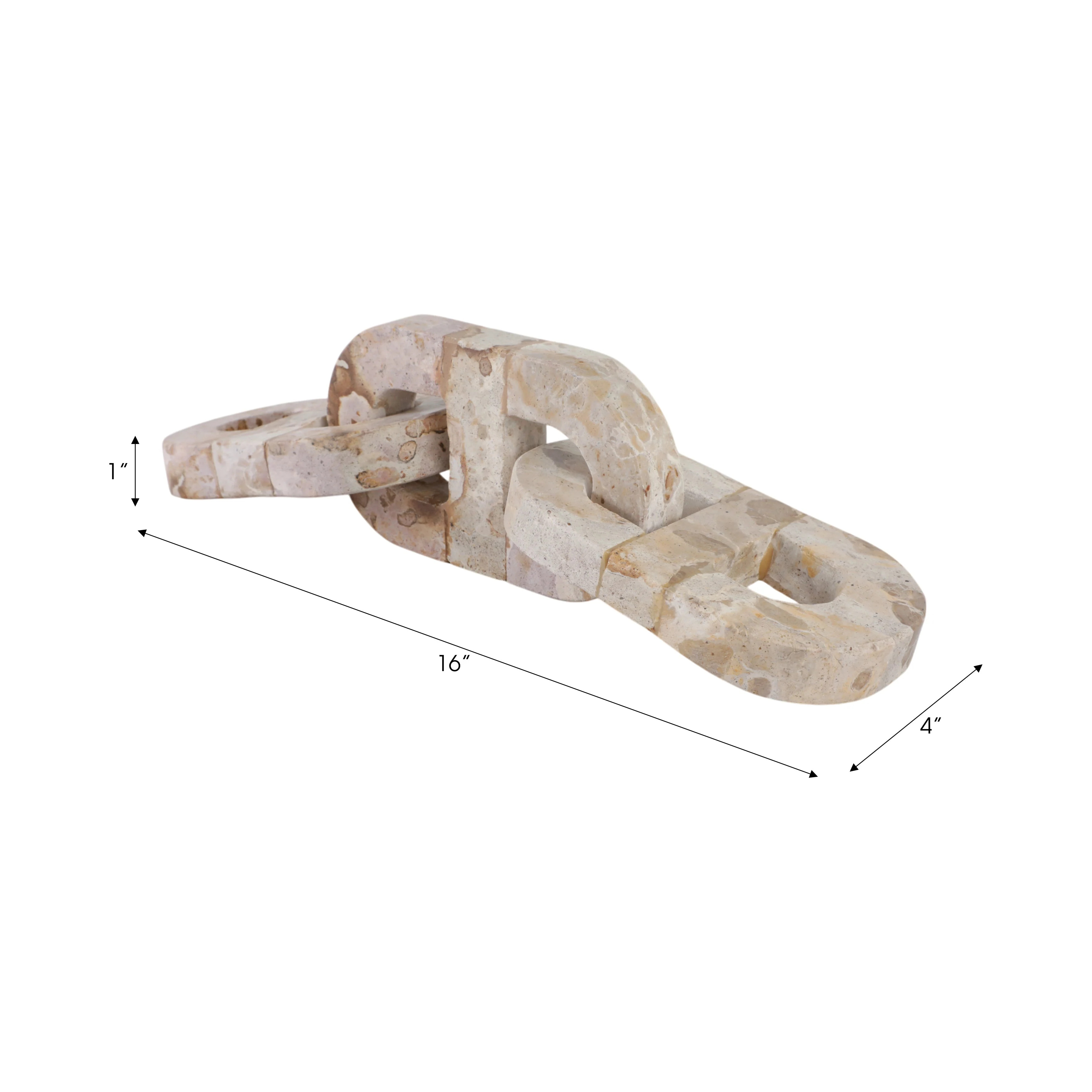 16" Pompano Beige Marble Chain - Image 8