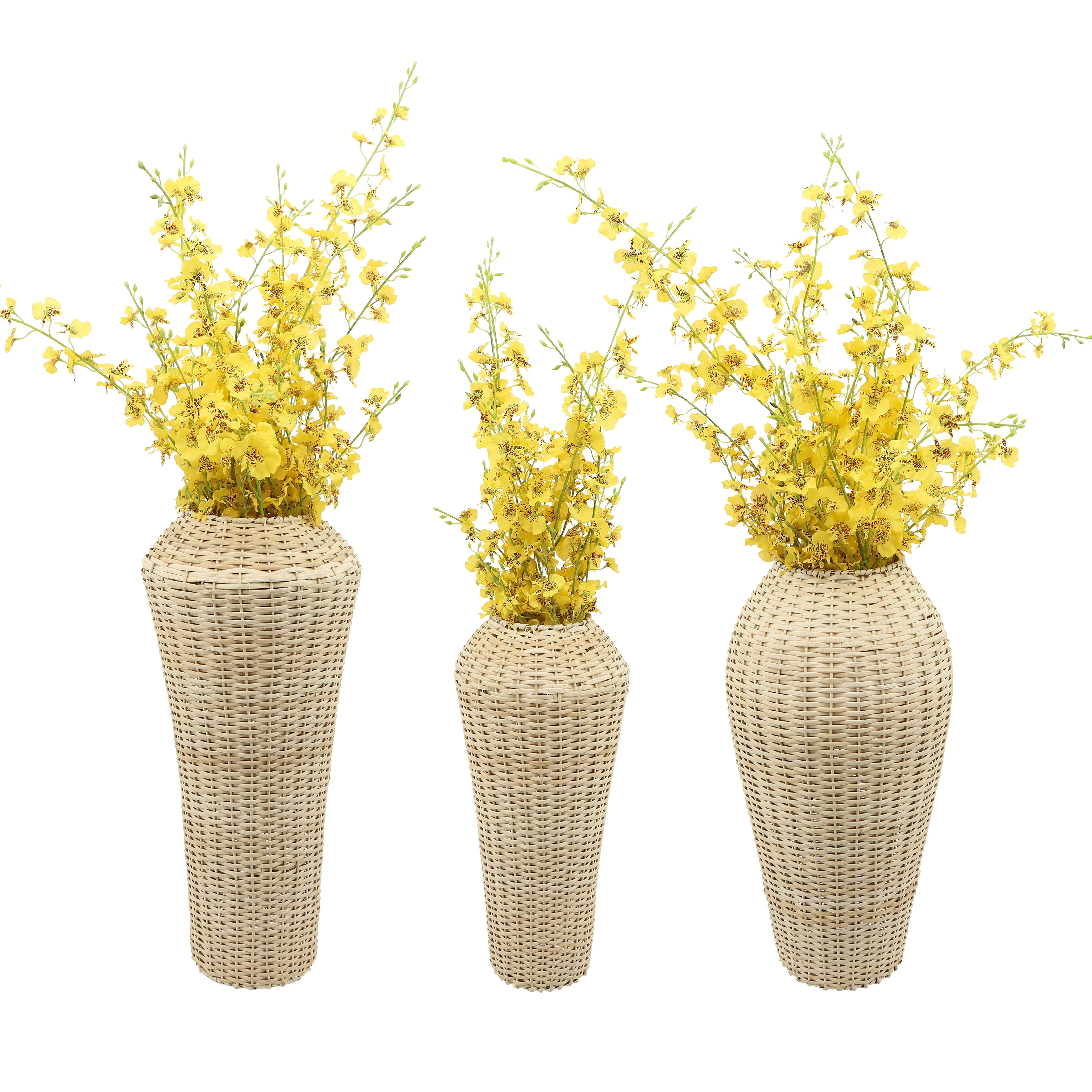 16366-01  CERAMIC 15"H VASE W/ GOLD LID, WHITE/BLACK( Sagebrook Home  ) - Image 3