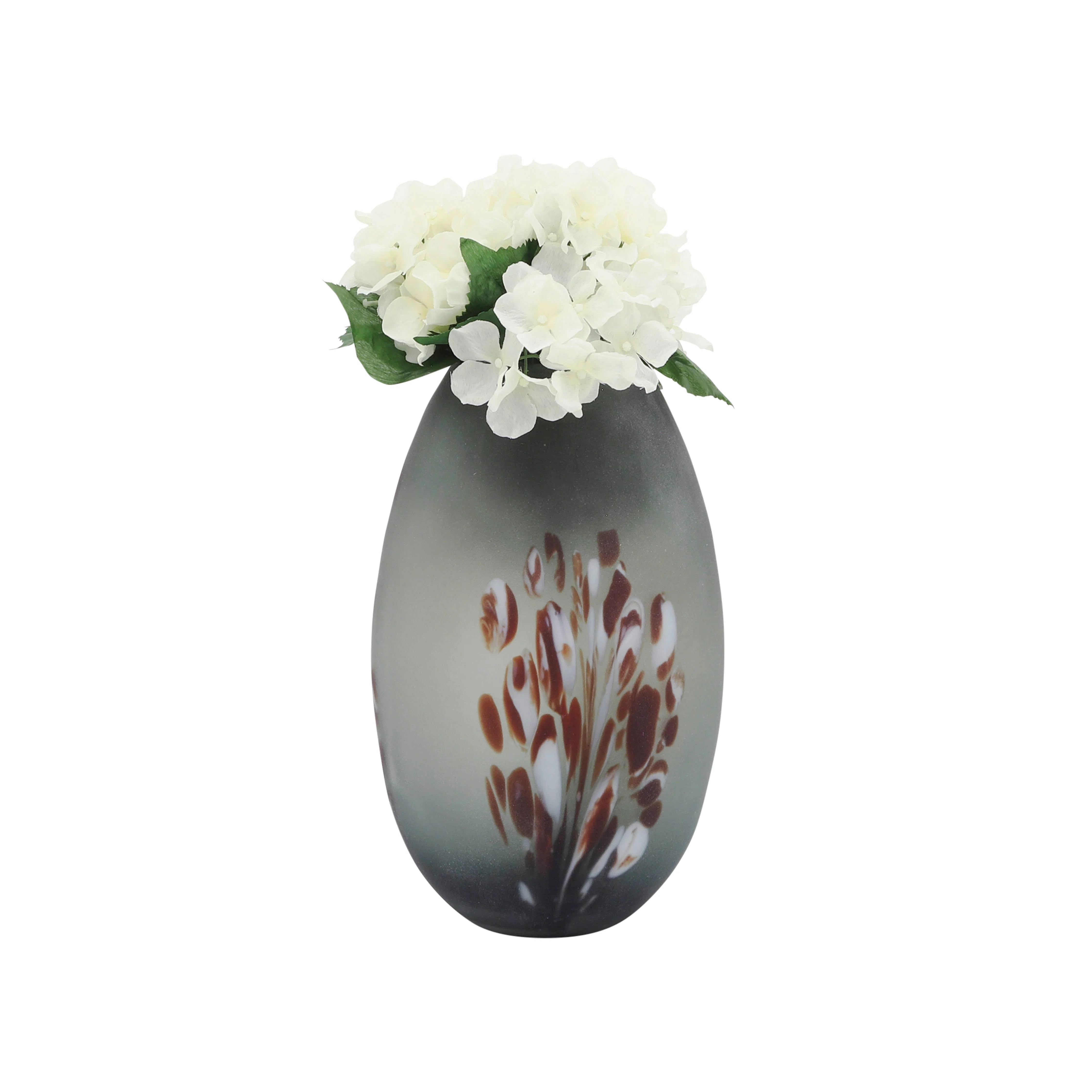 16692-03 GLASS, 11" GOLD DIPPED VASE, CLEAR( Sagebrook Home ) - Image 2