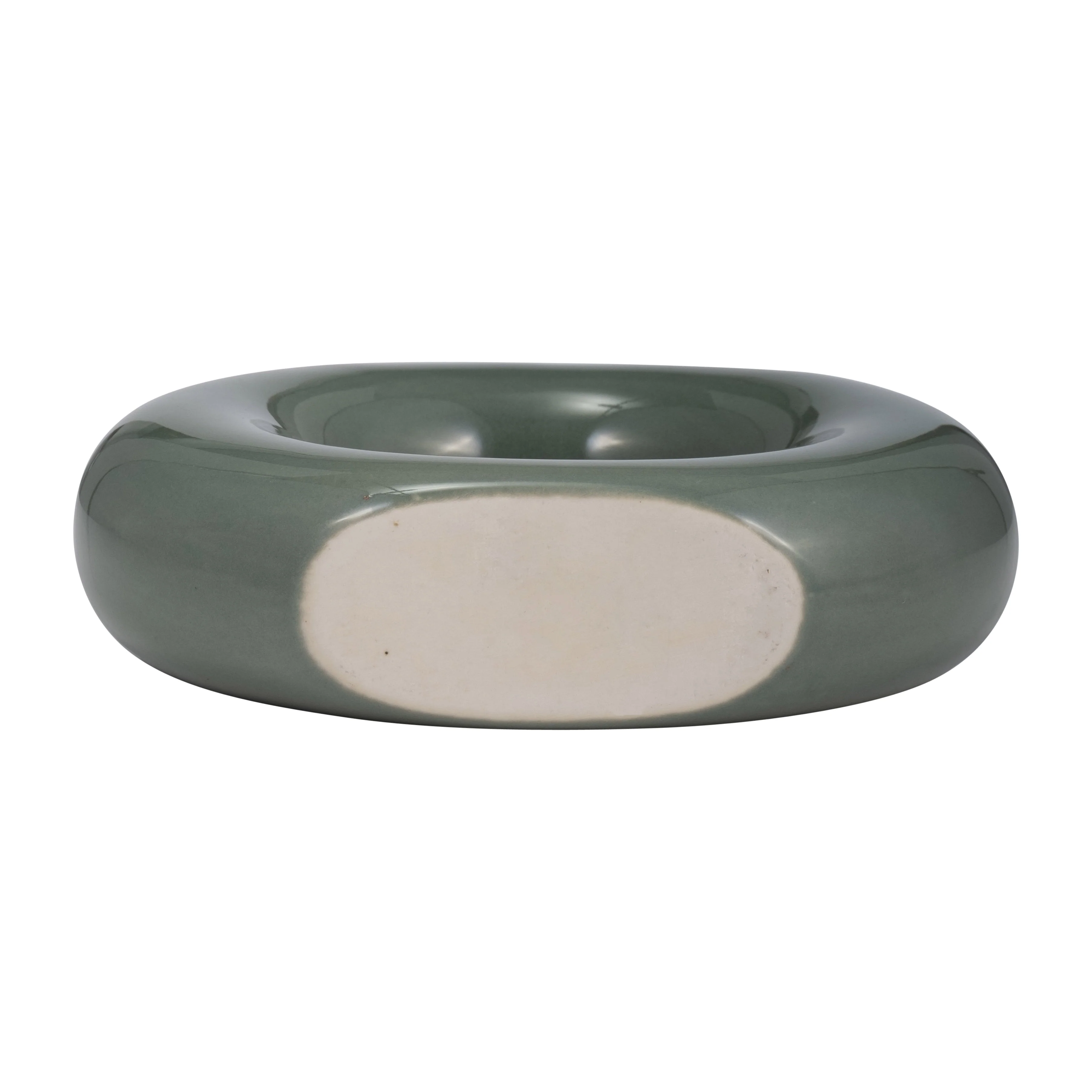 17058-04 CER, 5" X-PLANTER W/ SAUCER, GRAY( Sagebrook Home ) - Image 7