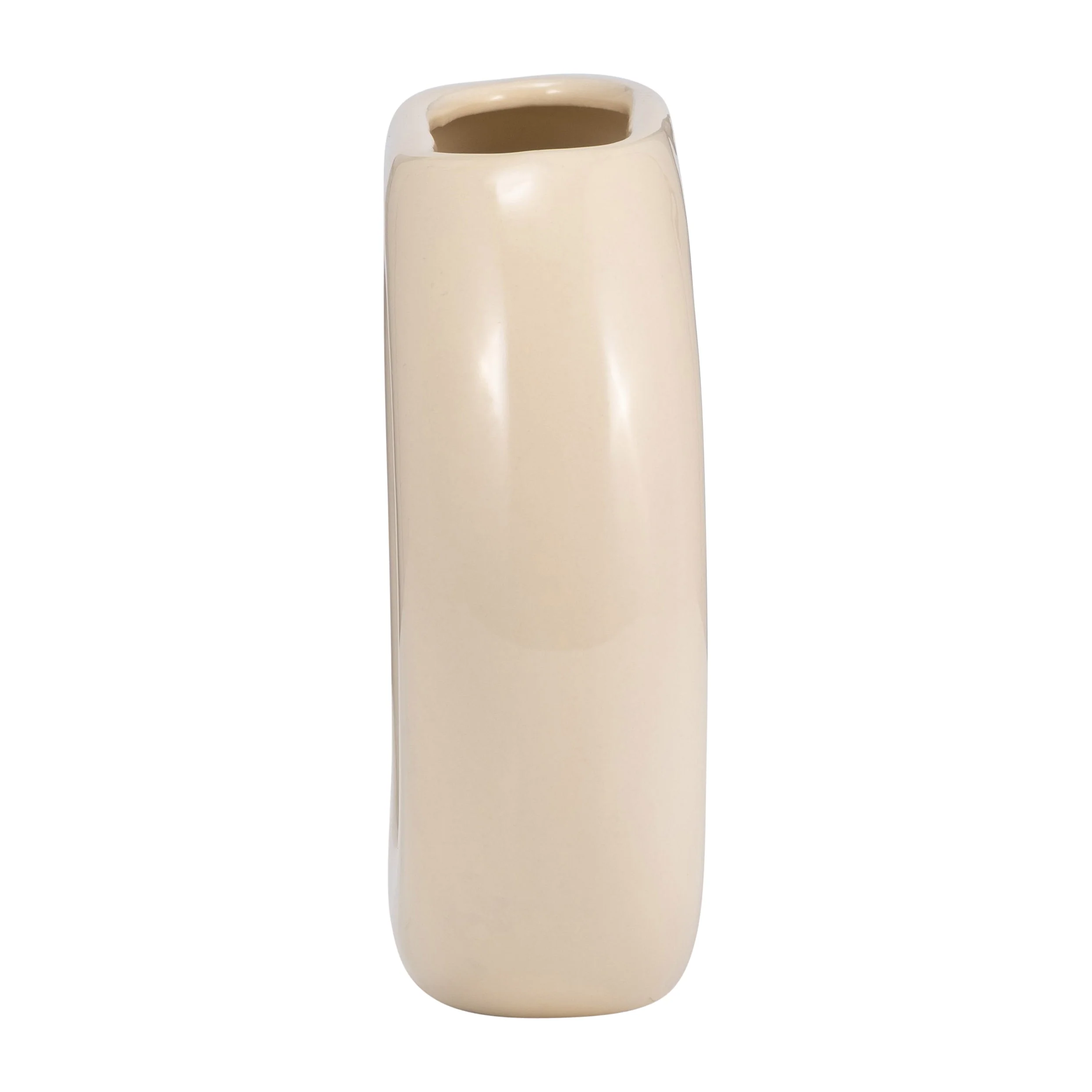 17058-05  CER, 6" WAVY VASE, WHITE( Sagebrook Home  ) - Image 3
