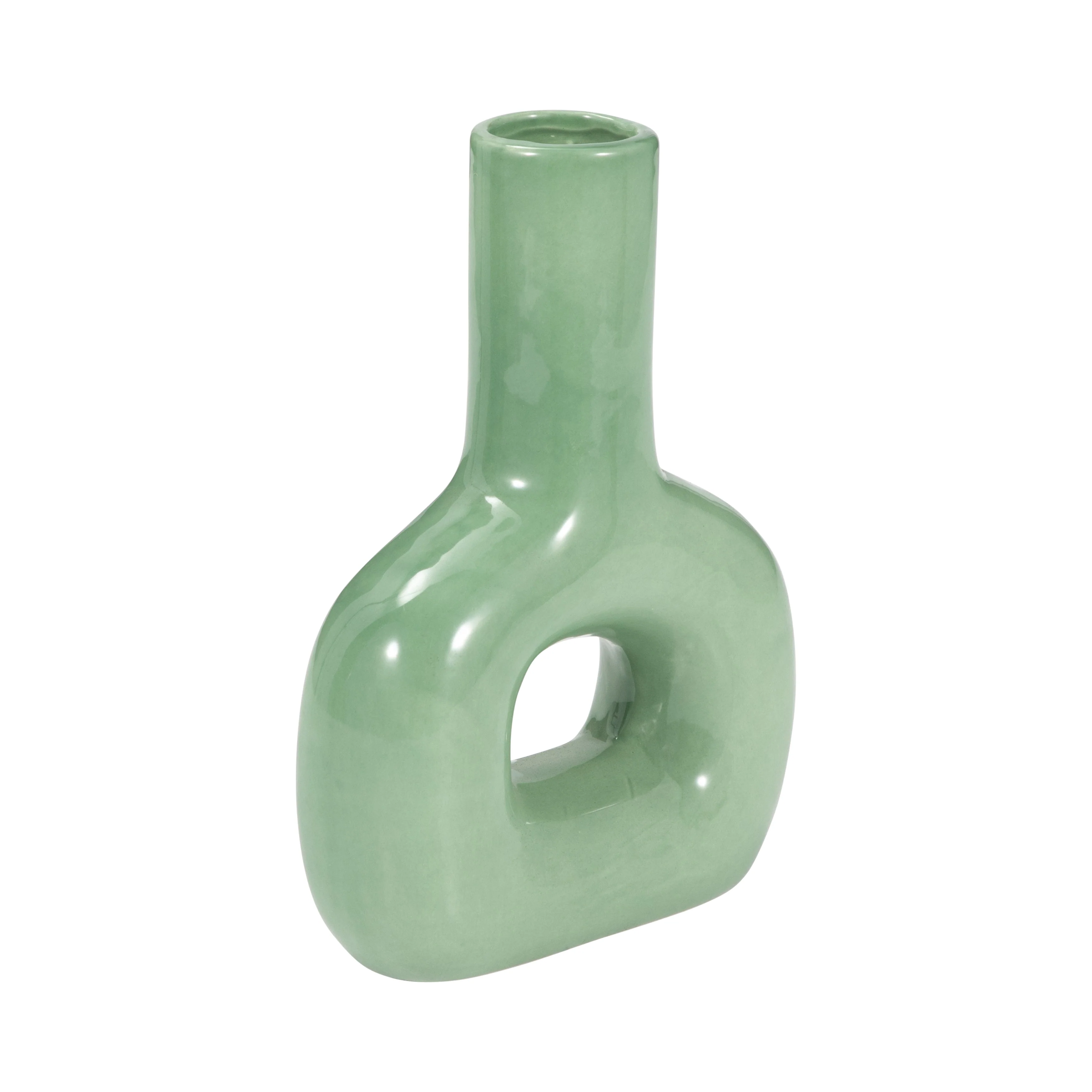 17444-07  ECOMIX, 10" TRENDY VASE, BLACK( Sagebrook Home  ) - Image 3
