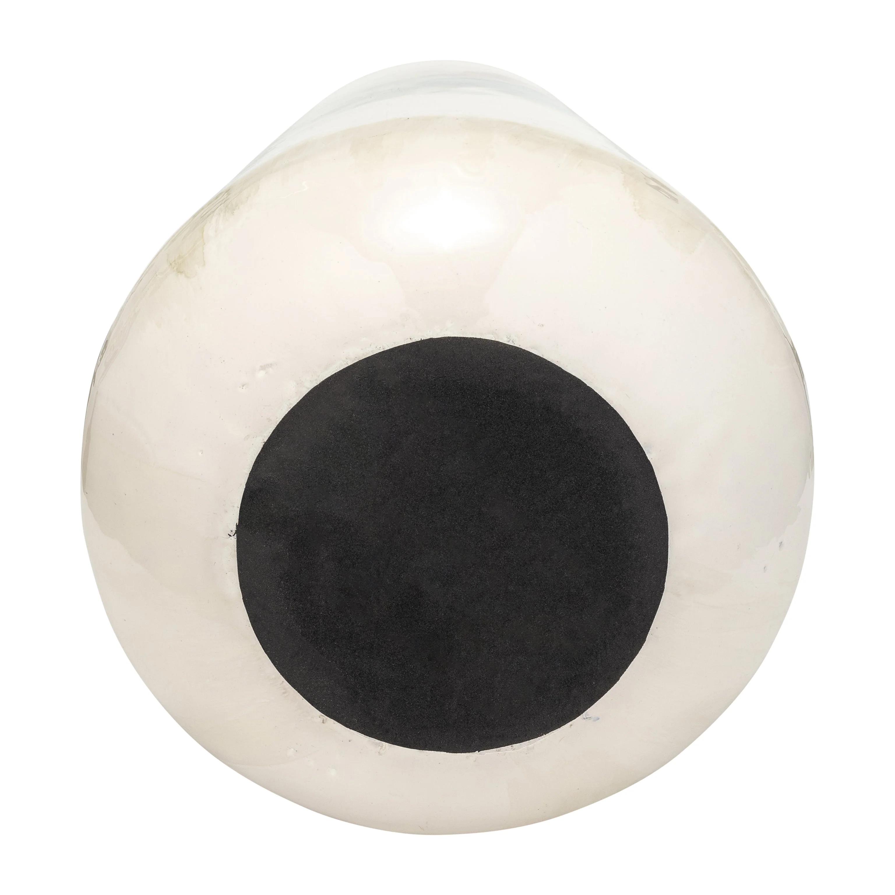 17459-01 GLASS,18",HURRICANE W/SPHERE BASE,WHITE/GOLD( Sagebrook Home ) - Image 3