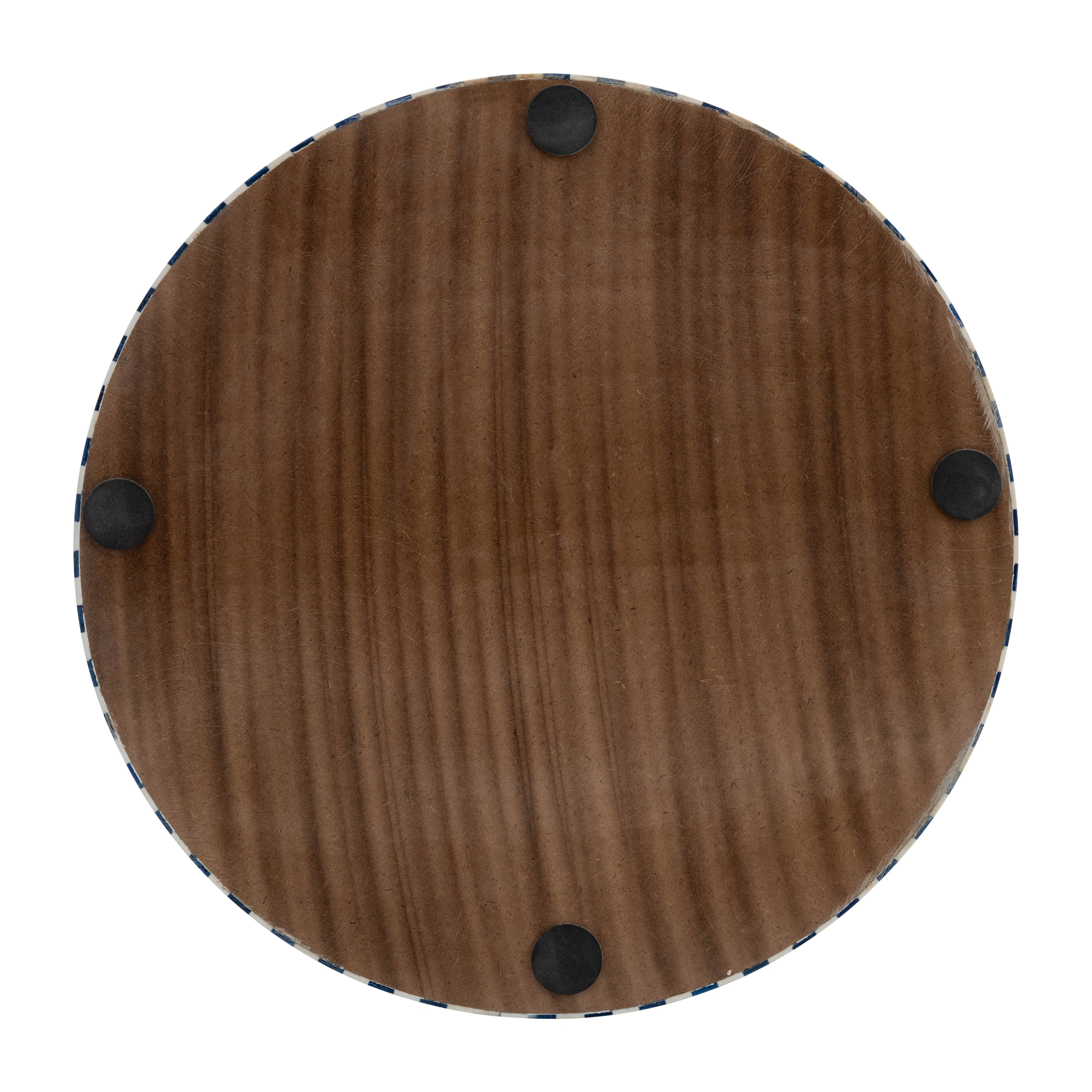 17501 WOOD, 15"H ROUND TABLE DECOR, BROWN( Sagebrook Home ) - Image 4
