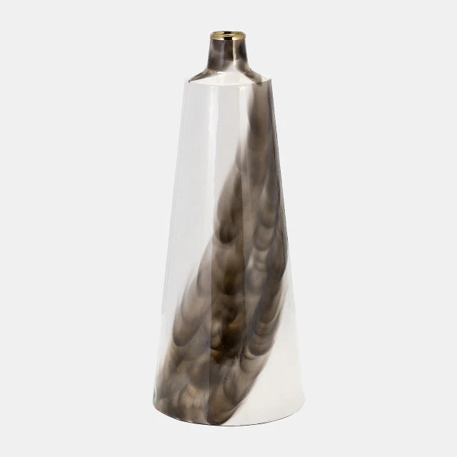 17518-02 Ecomix, 13"H Abstract Vase, Black( Sagebrook Home ) - Image 4
