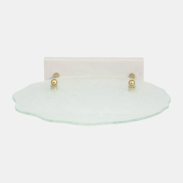 17782 MARBLE, S/2 6", LAYERED ARCHES BOOKENDS,WHITE( Sagebrook Home ) - Image 3